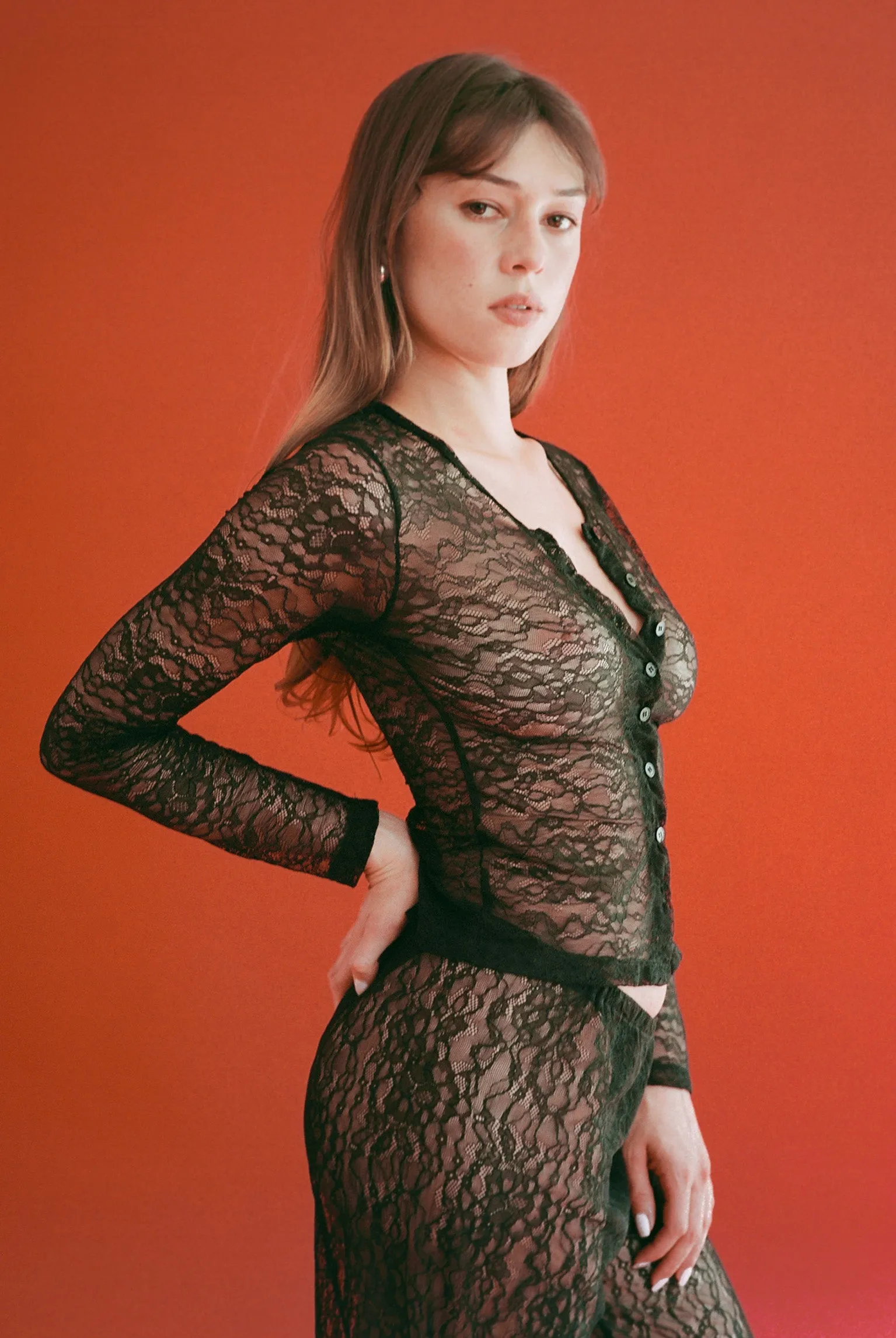 Lace Sophie Cardigan - Black sold by Gil Rodriguez product image thumbnail 4