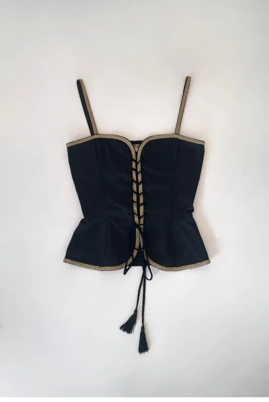 Yves Saint Laurent Rive Gauche 1977 Russian Collection Corset made by Gil Rodriguez