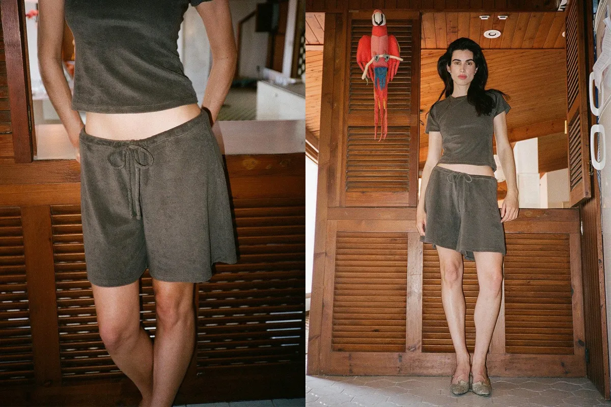 Terry Girona Drawstring Short - Espresso made by Gil Rodriguez