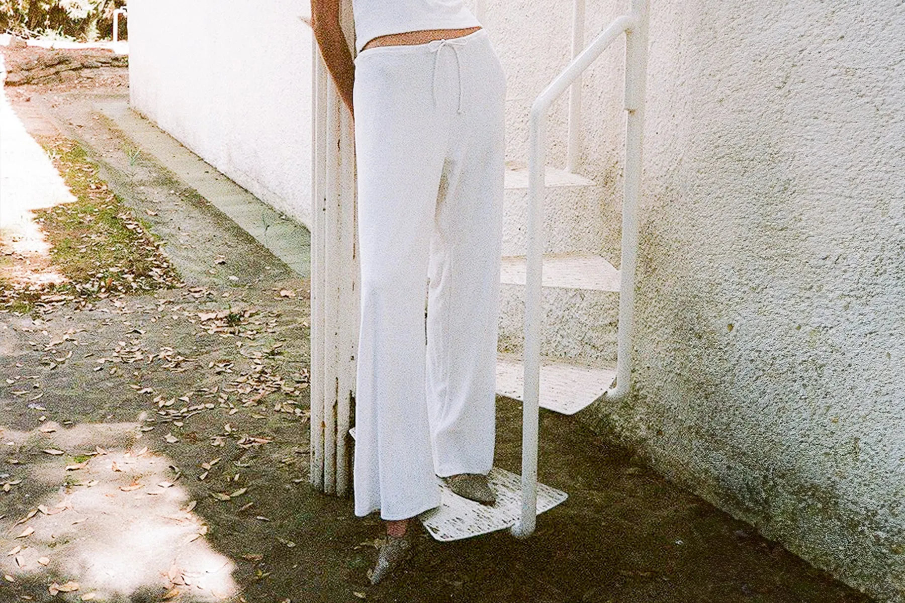 Terry Girona Drawstring Pant - White sold by Gil Rodriguez product image thumbnail 2