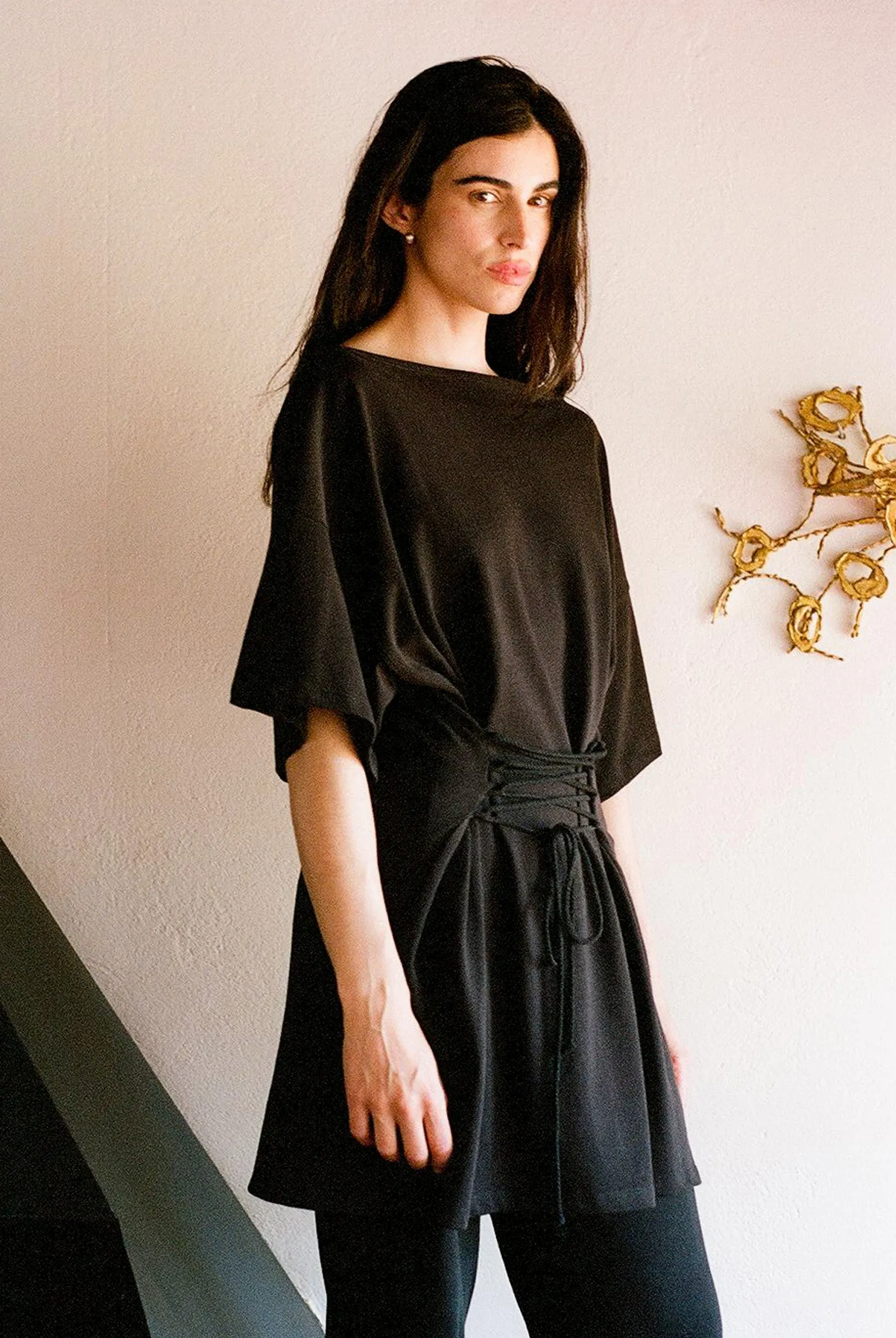 Skipper Shirt Dress - Black sold by Gil Rodriguez product image thumbnail 4