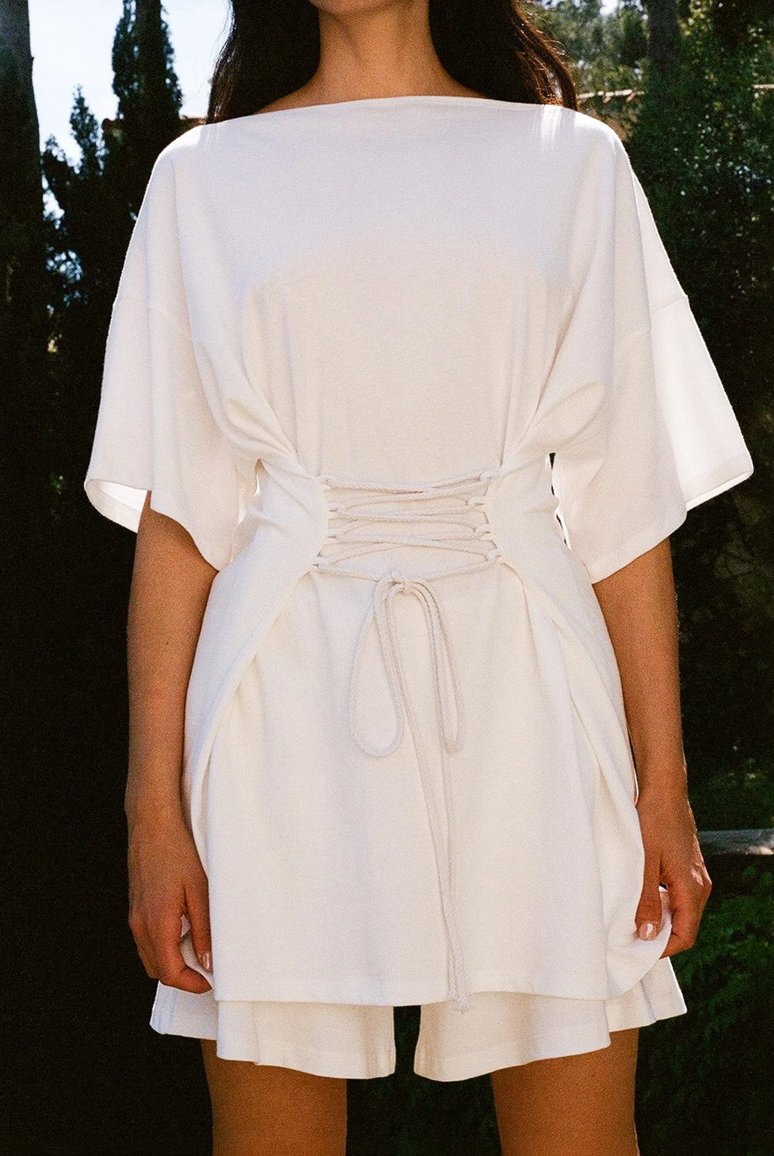 Skipper Shirt Dress - White sold by Gil Rodriguez product image thumbnail 5