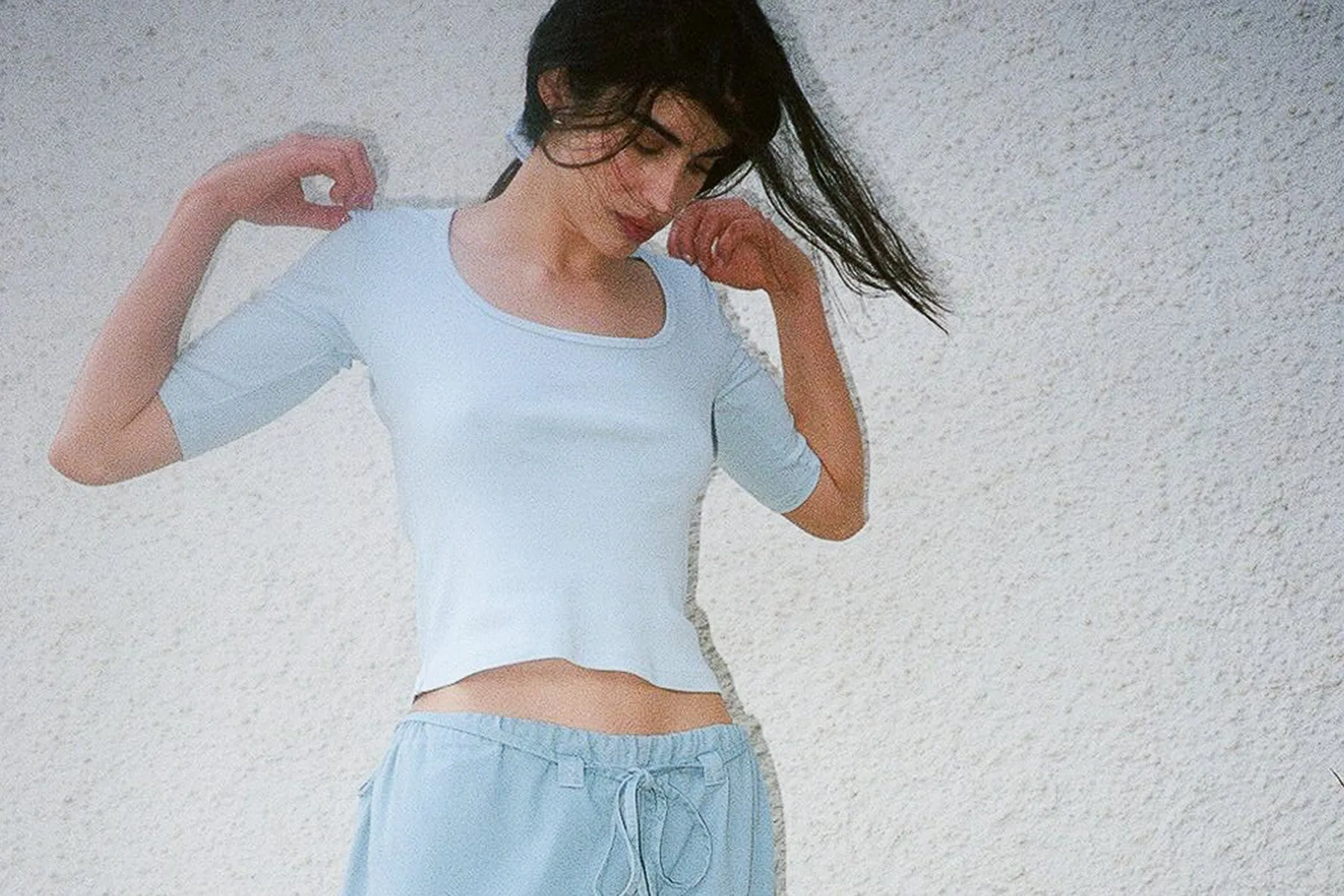Celine Half-Sleeve Top - Lagoon sold by Gil Rodriguez