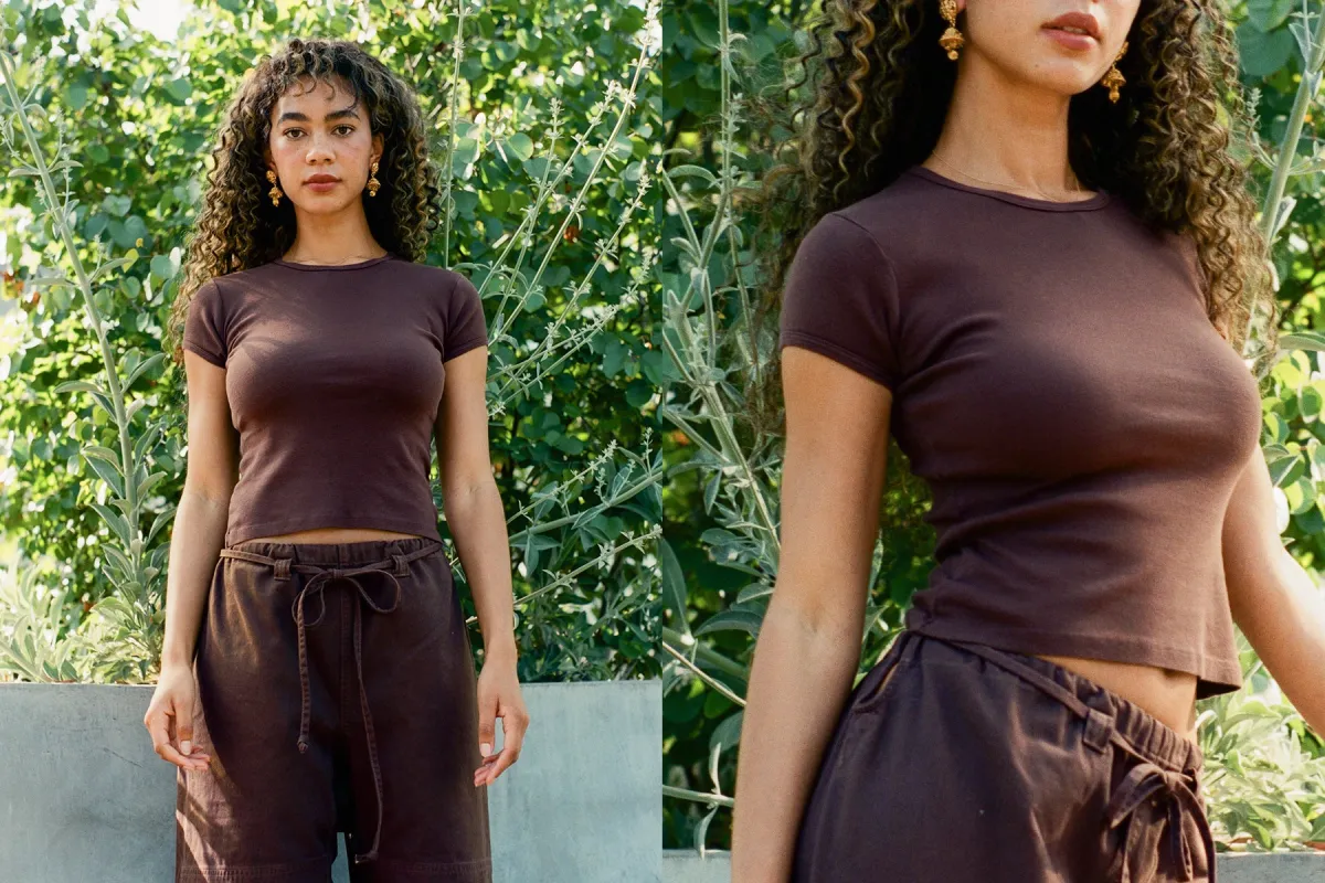 Bellevue Tee - Chocolate (2nd Quality) made by Gil Rodriguez