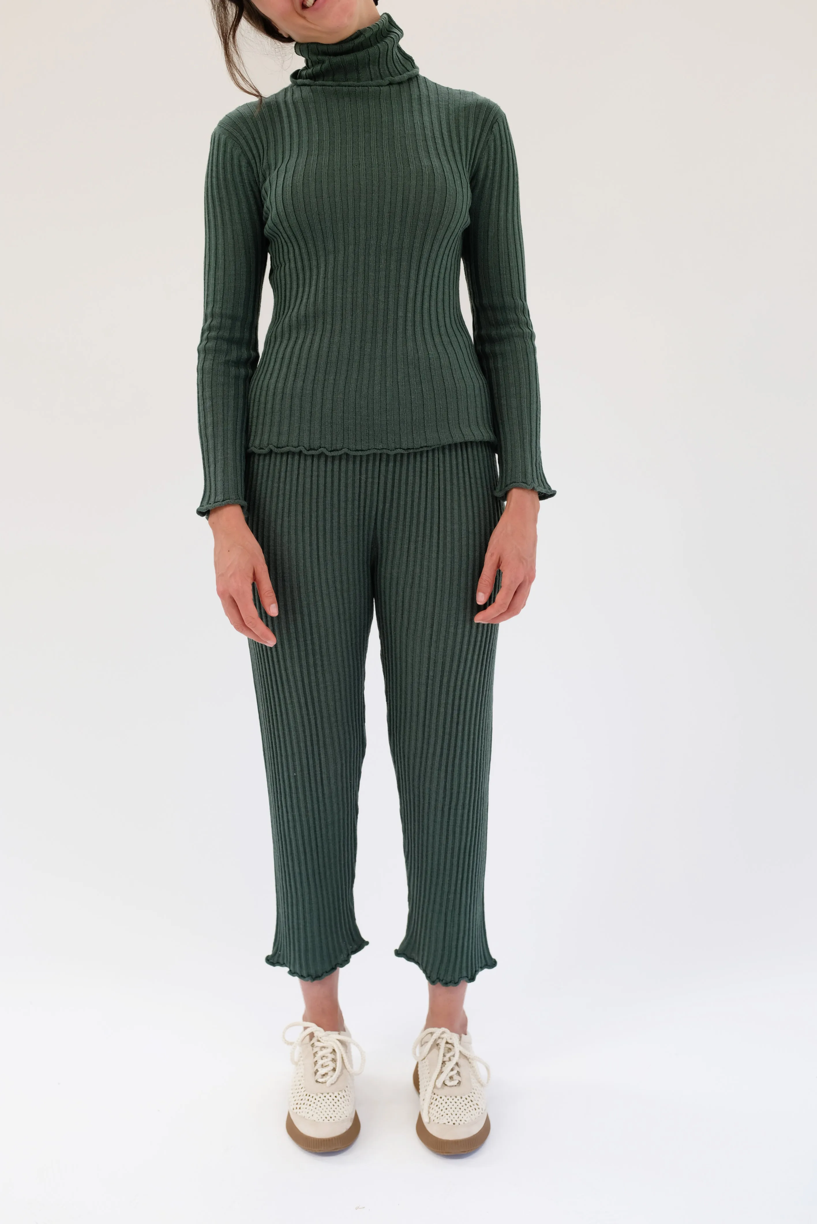 Beklina Merino Ribbed Joggers Jungle sold by Beklina product image thumbnail 3