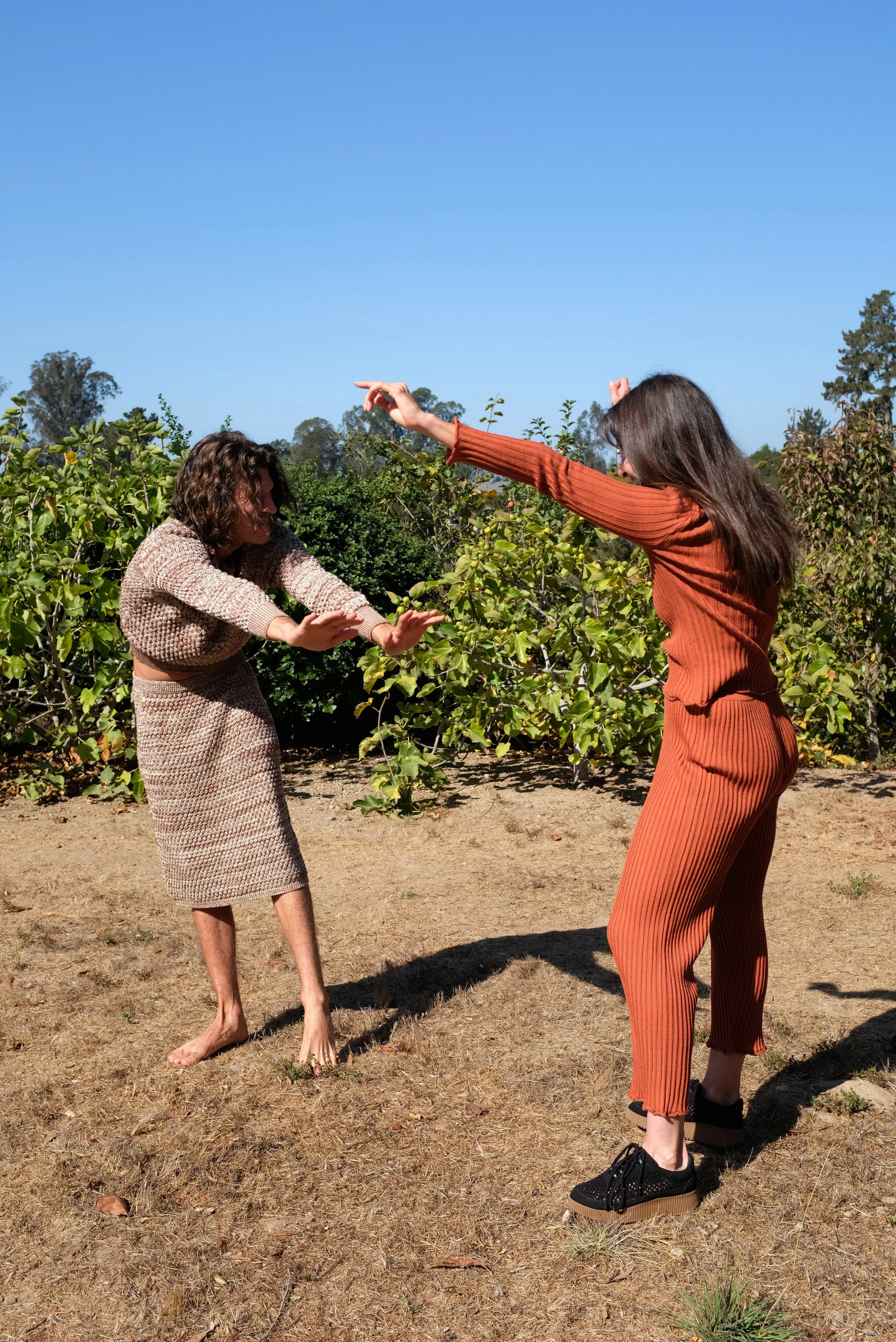 Beklina Merino Ribbed Joggers Terracotta sold by Beklina product image thumbnail 5