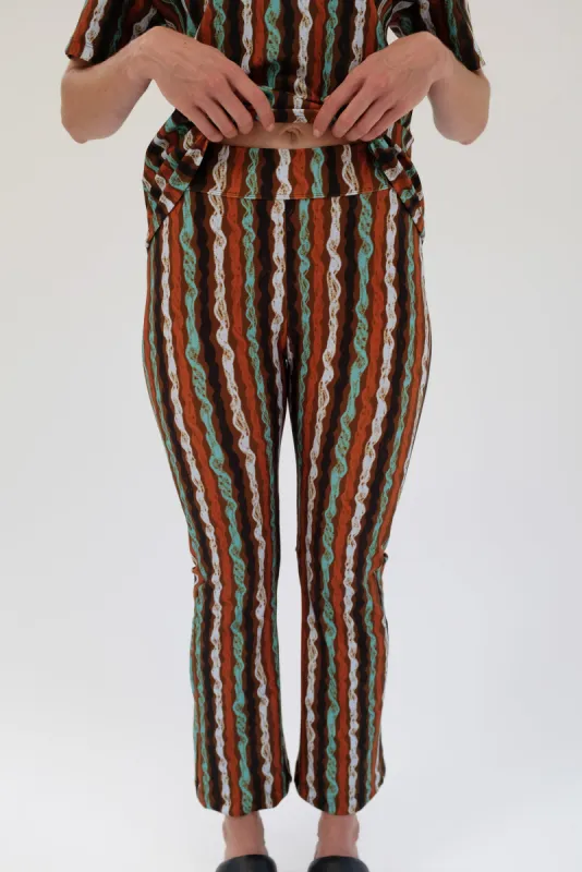 Beklina Kick Capri Pant Alta's Ribbons sold by Beklina