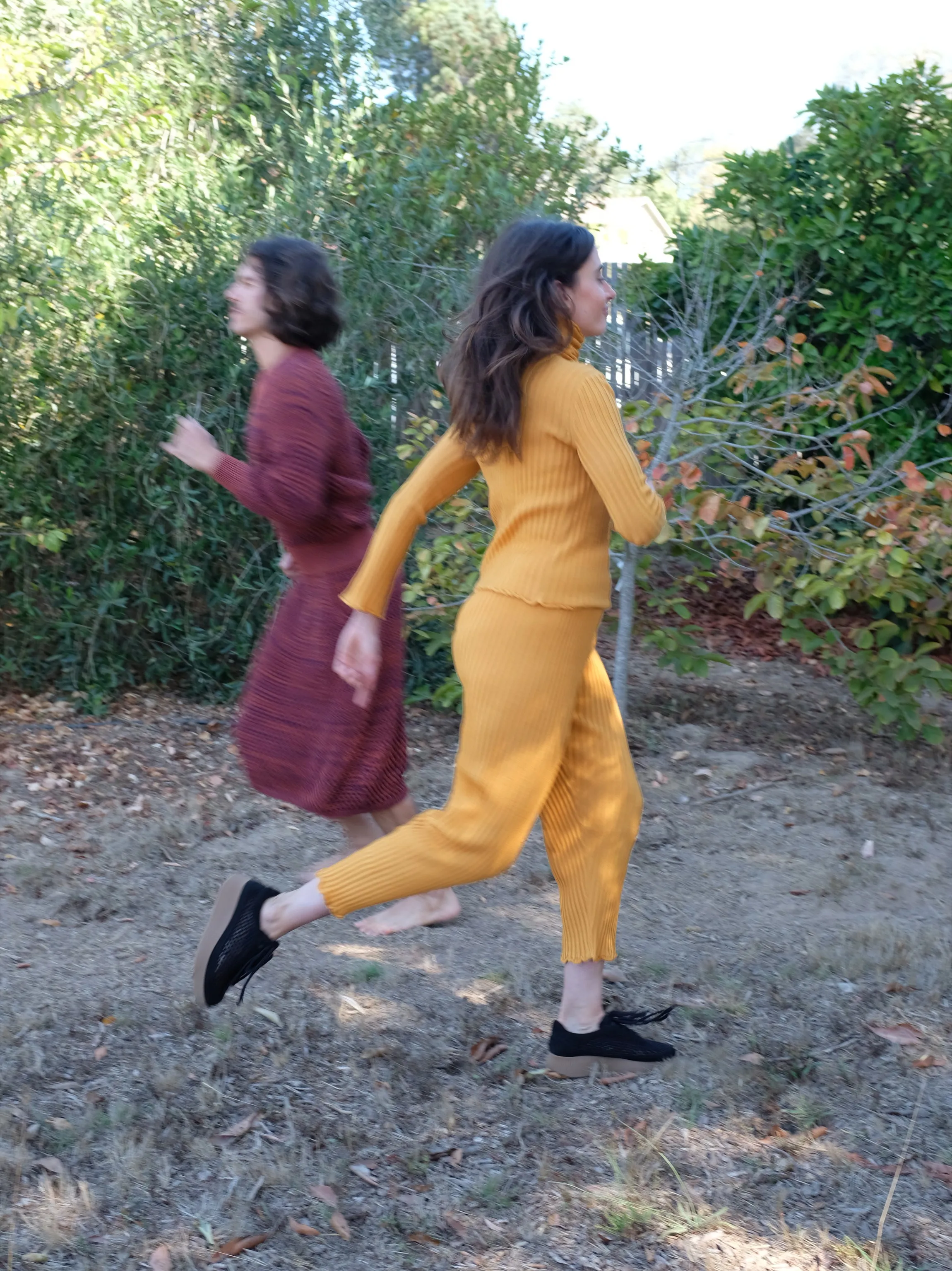 Beklina Merino Ribbed Joggers Saffron sold by Beklina product image thumbnail 3