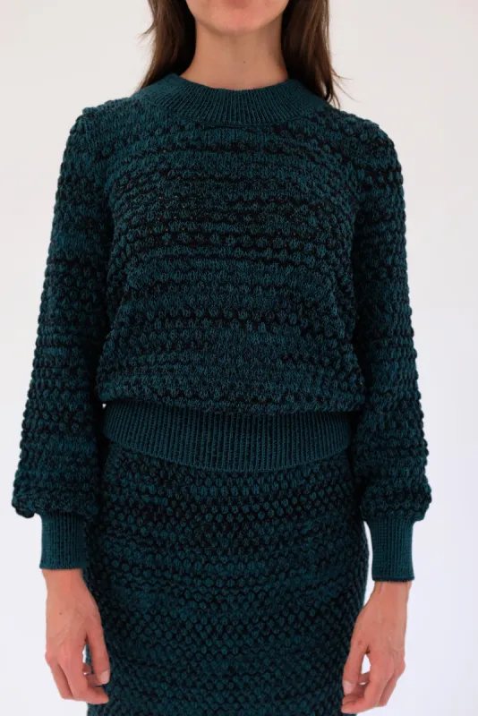 Beklina Mar Monte Sweater Cypress / Black sold by Beklina