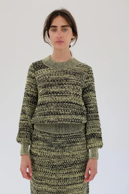 Beklina Mar Monte Sweater Lemon / Licorice sold by Beklina
