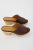 Beklina Ribbed Clog Open Toe Castagna sold by Beklina