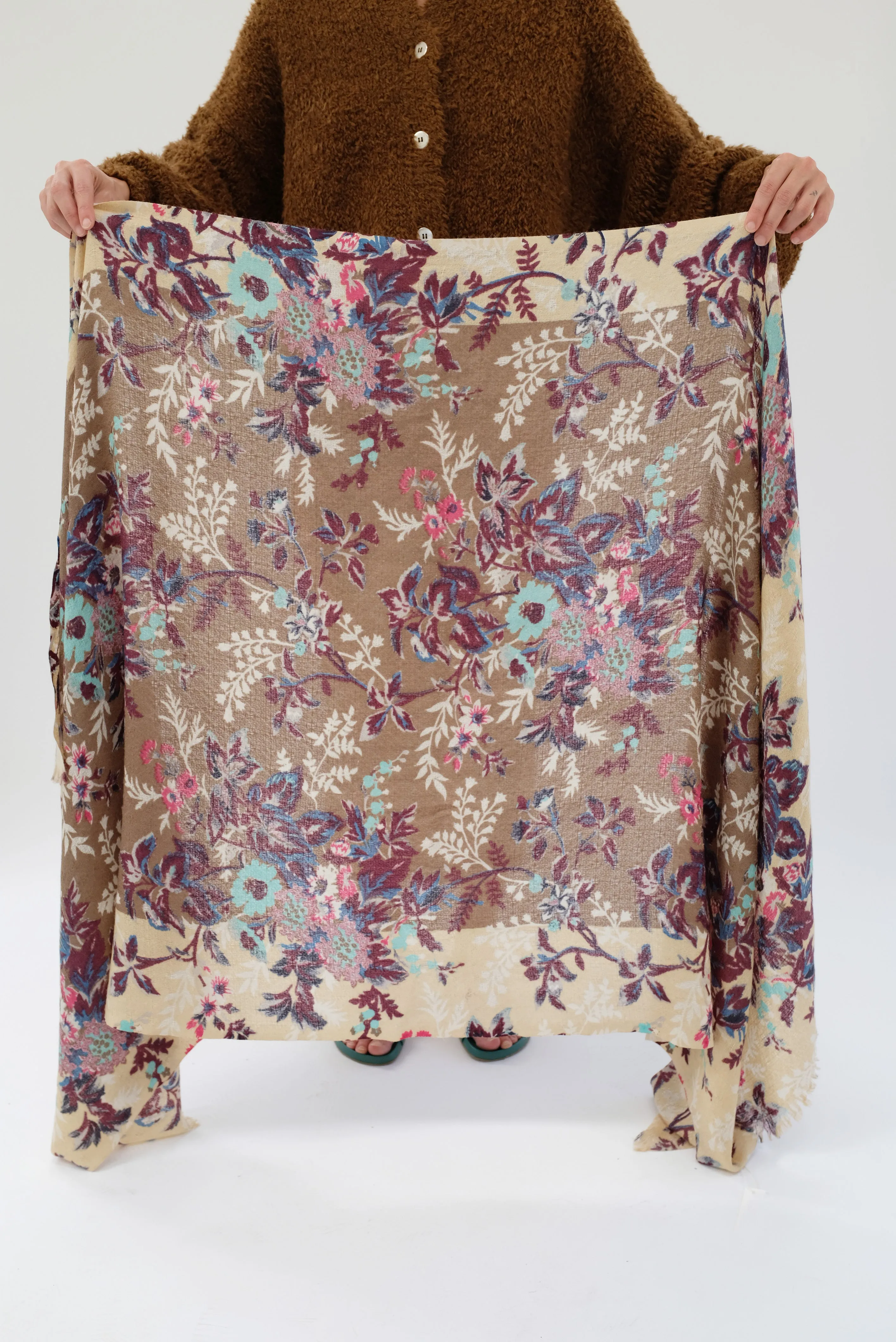 Epice Bandana Scarf Fleur 2 Walnut sold by Beklina product image thumbnail 2