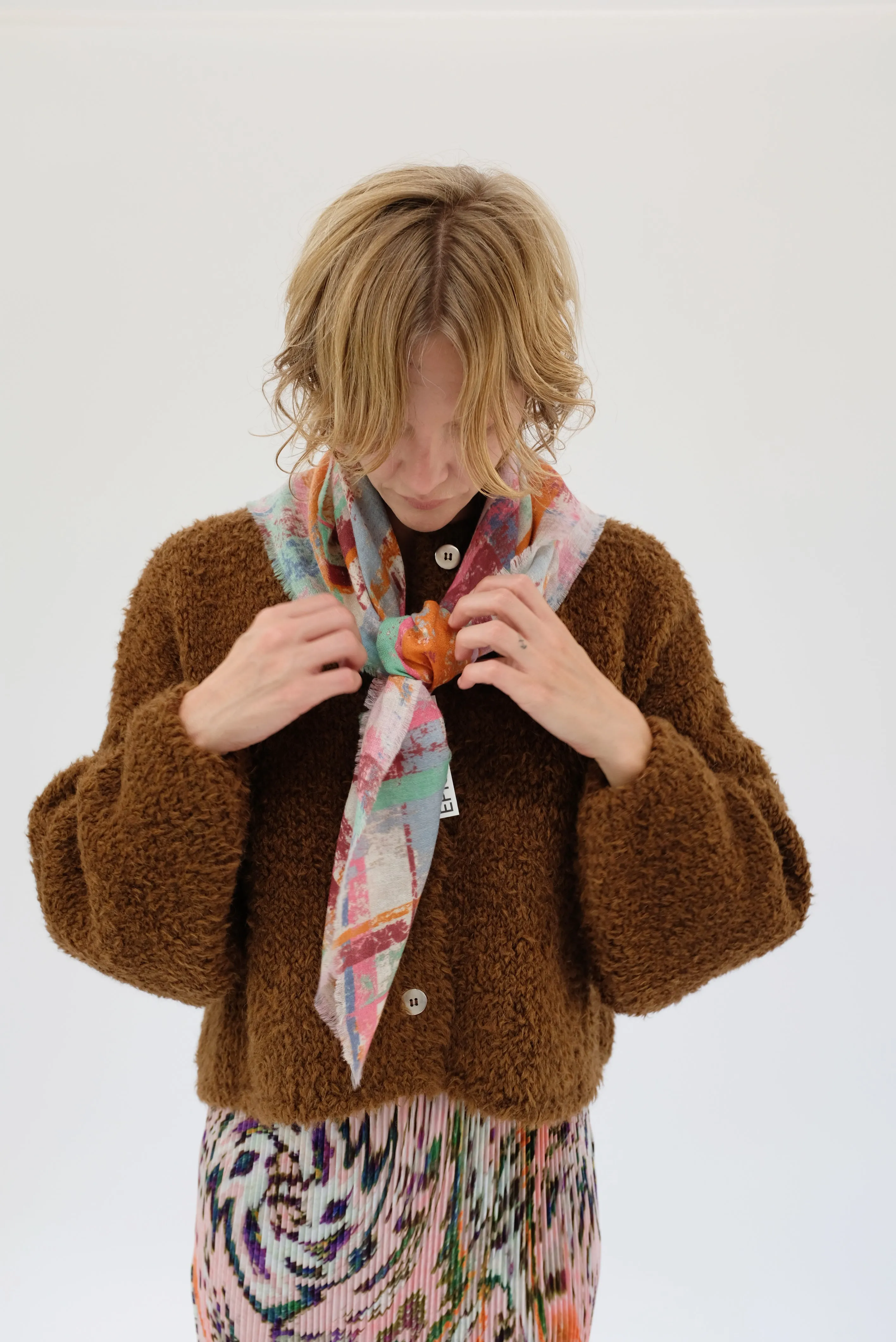 Epice Bandana Scarf Pink Abstract sold by Beklina product image thumbnail 3