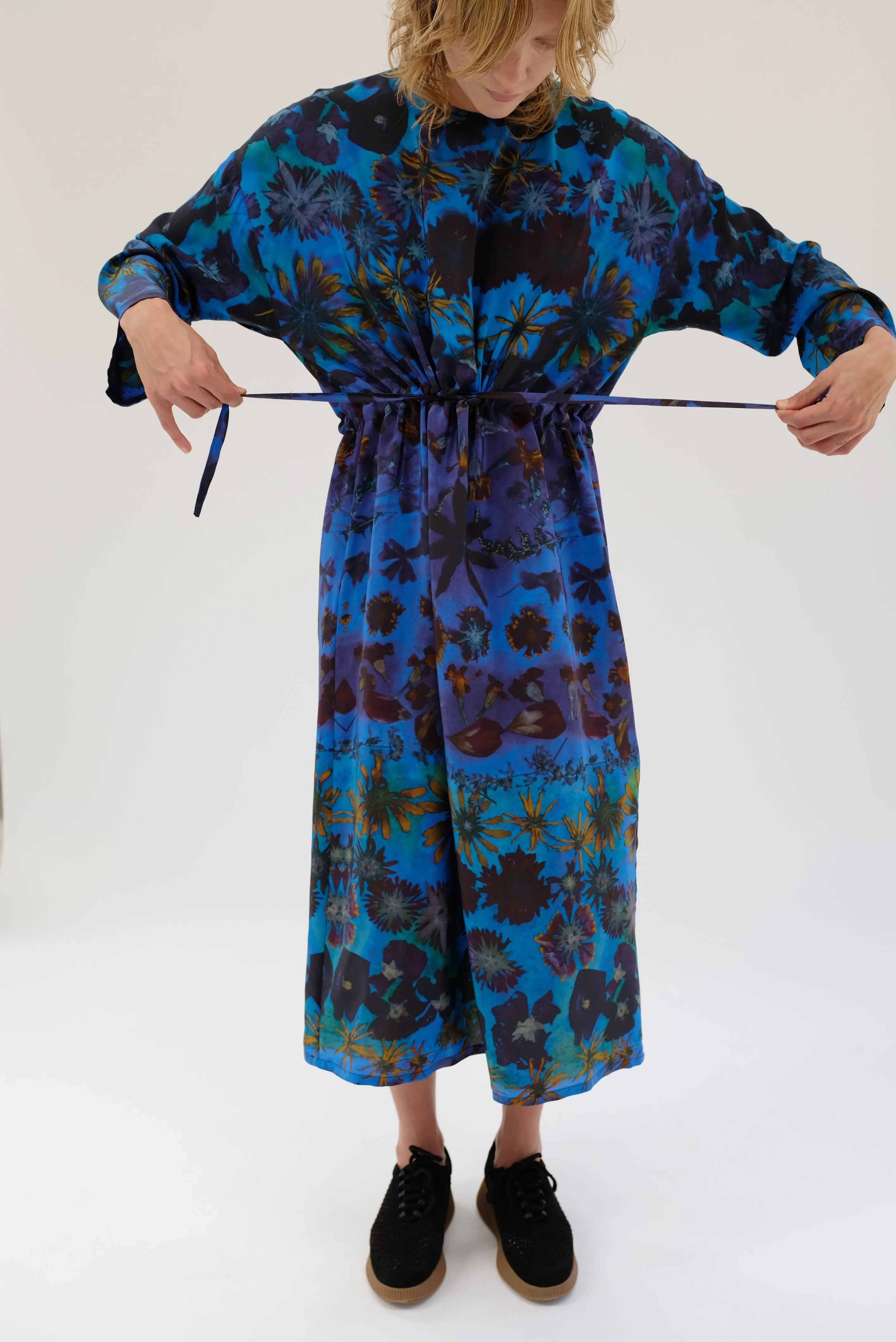 Anntian Simple Silk Dress Print E sold by Beklina product image thumbnail 3