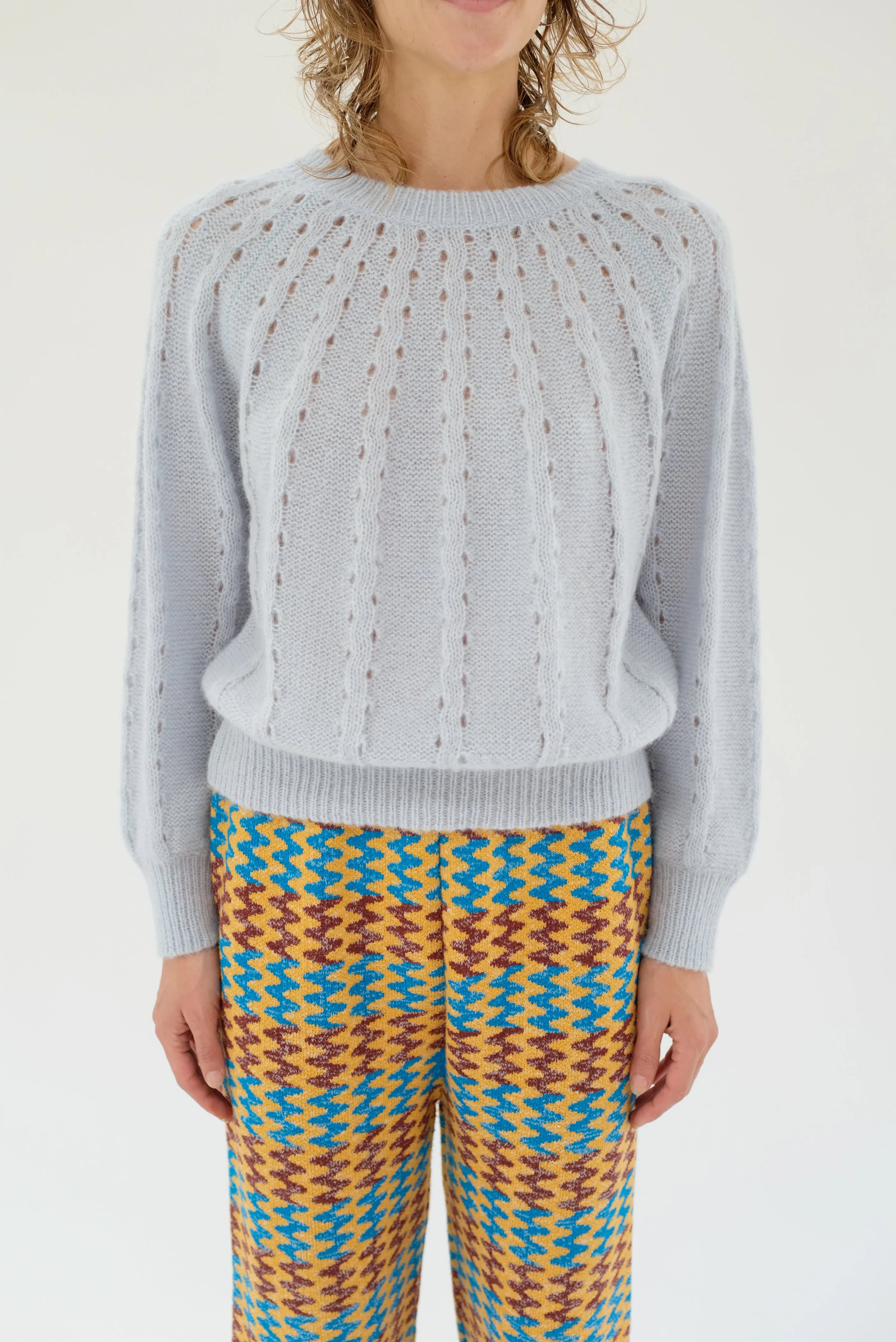 Beklina Comodo Crew Sweater Cielo sold by Beklina