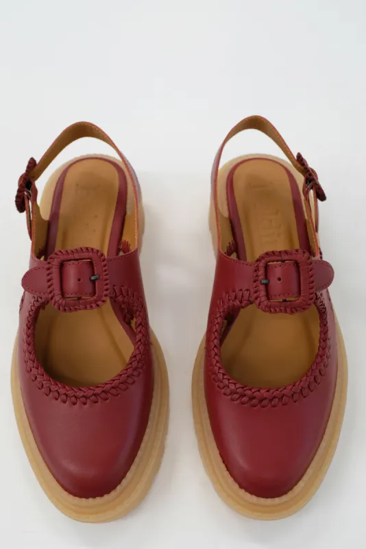 Beklina Mara Maria Sandal Cranberry sold by Beklina