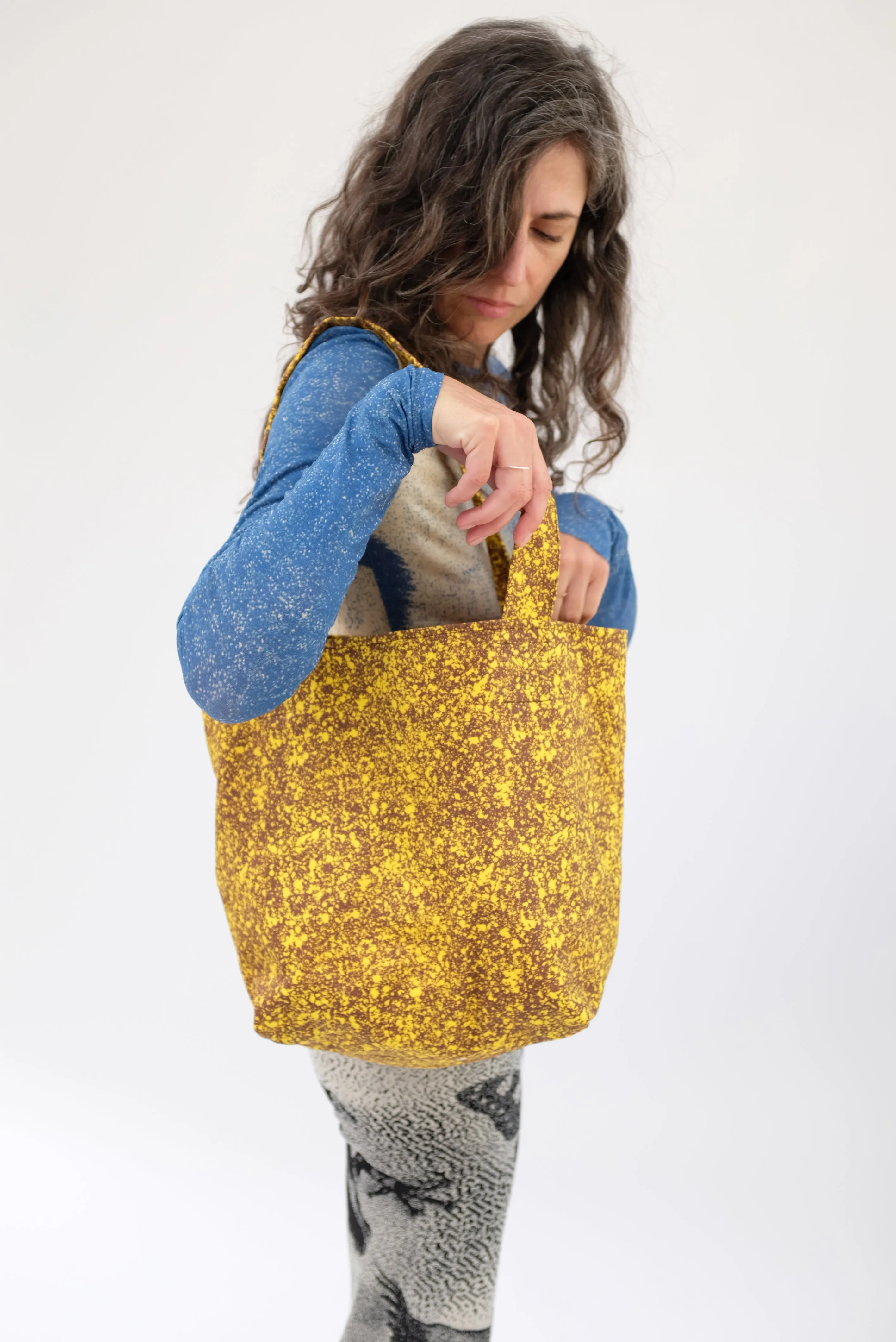 Beklina Tote Bag Lemon Splatter sold by Beklina product image thumbnail 2