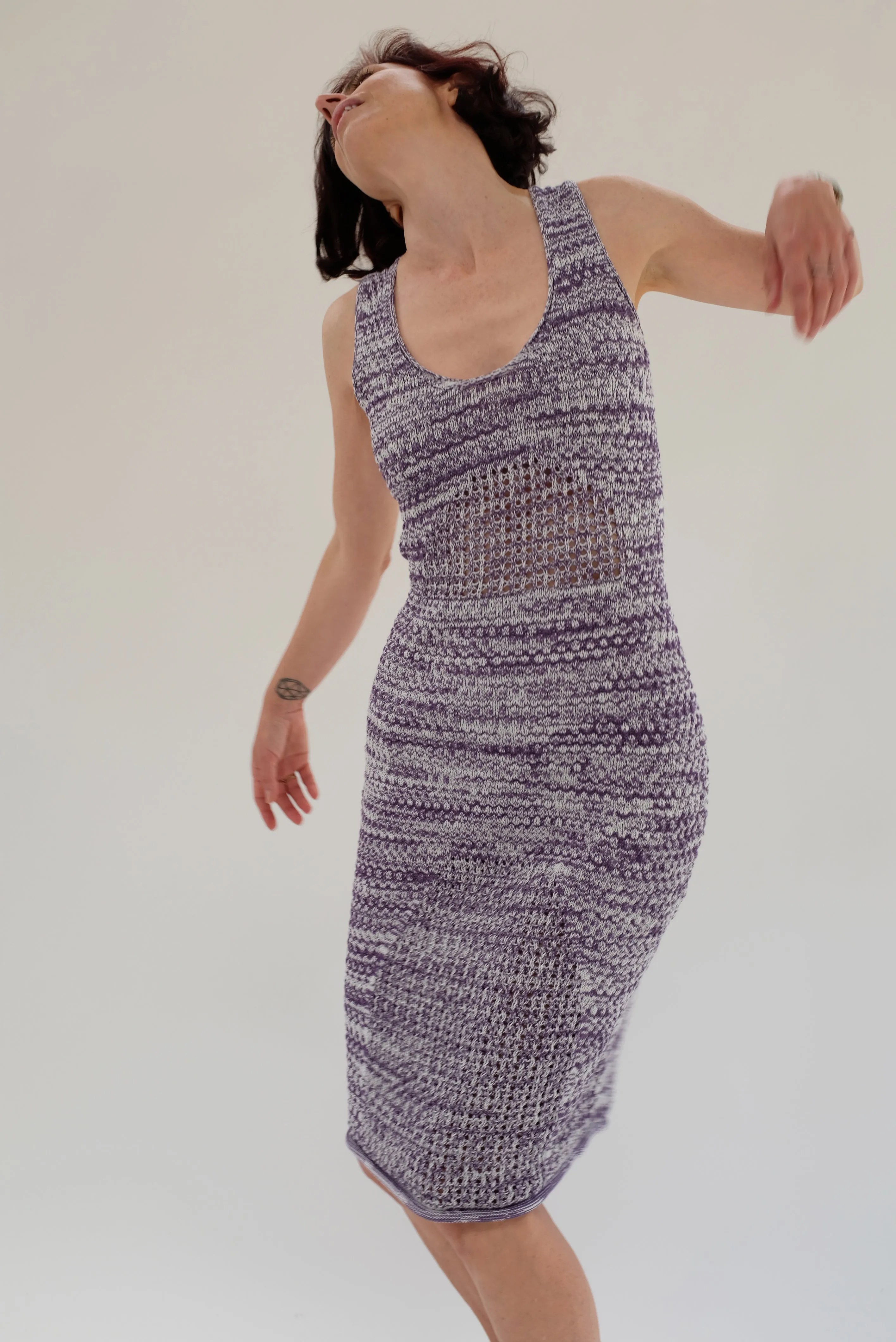 Beklina Haptic Tank Dress Violet Melange sold by Beklina product image thumbnail 2