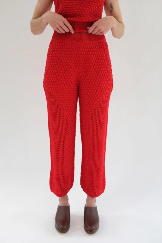 Beklina Cupola Knit Trouser Chili sold by Beklina