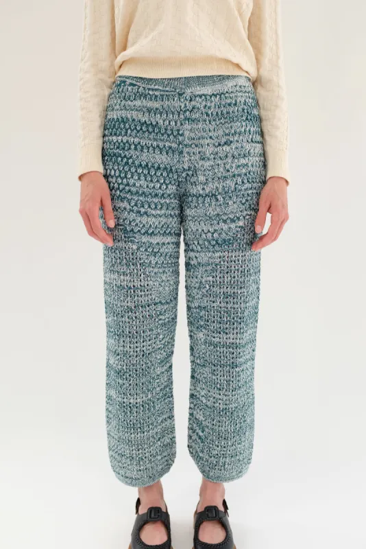 Beklina Cupola Knit Trouser Cypress Melange sold by Beklina