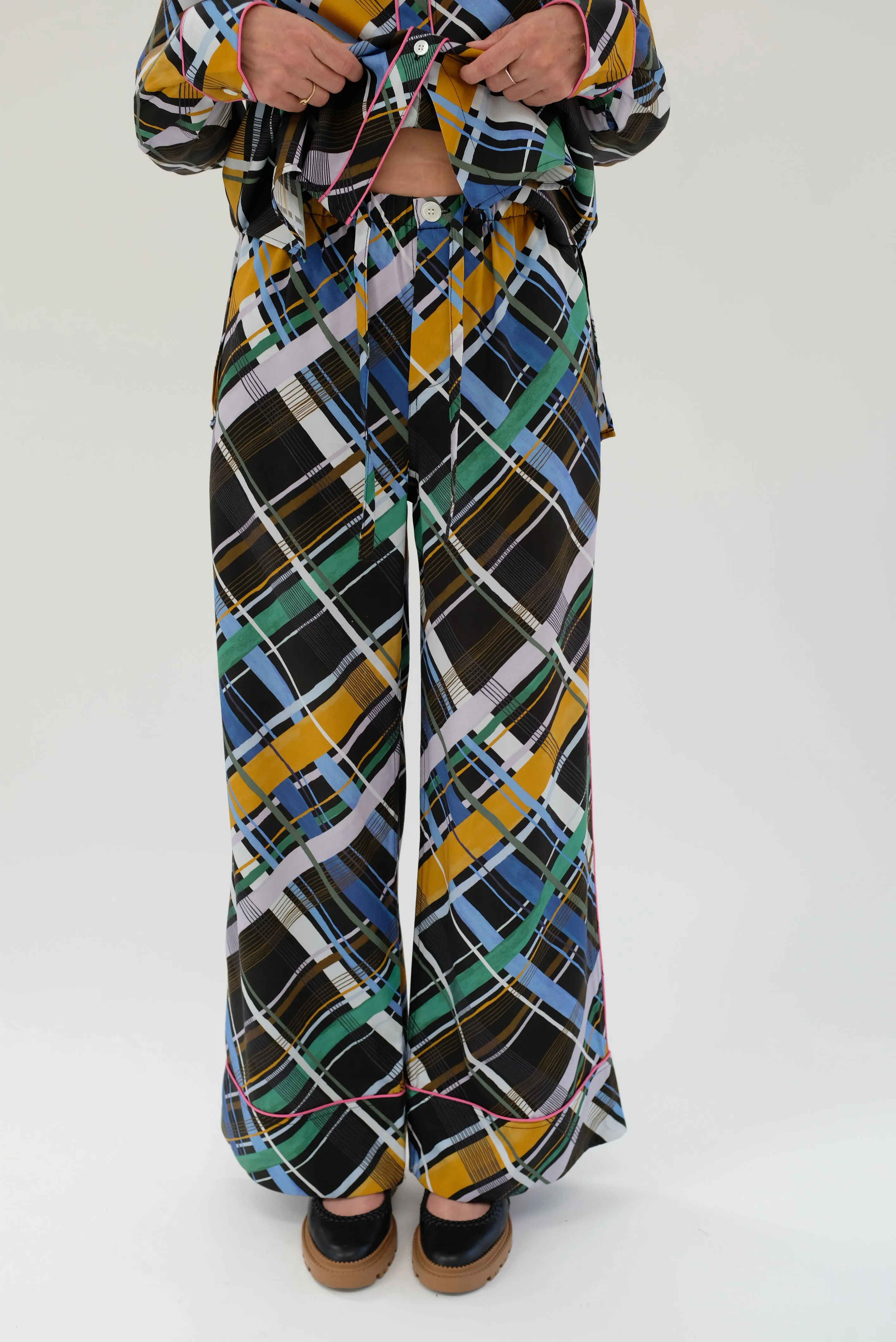 Untitled In Motion Emissus Pant Plaid sold by Beklina