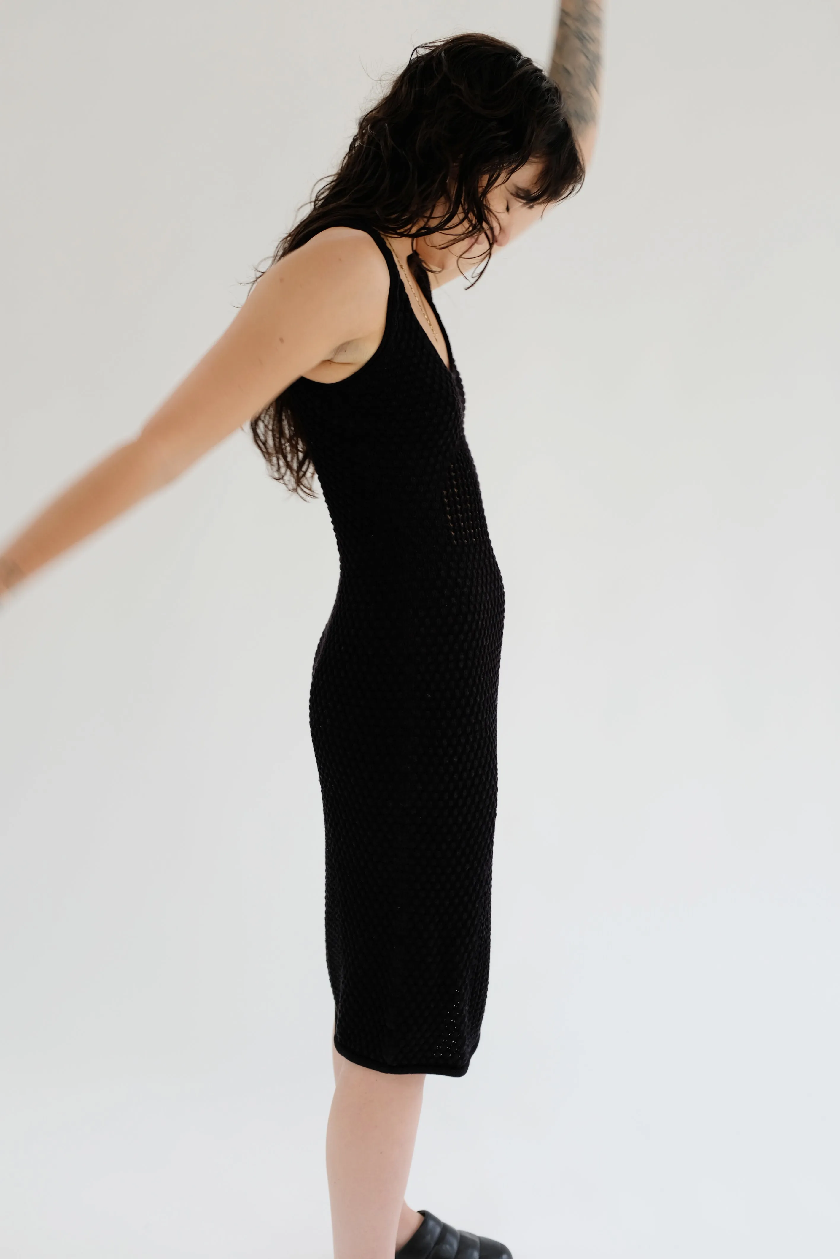 Beklina Haptic Tank Dress Black sold by Beklina product image thumbnail 4