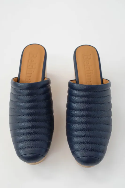 Beklina Ribbed Clog Medianoche sold by Beklina