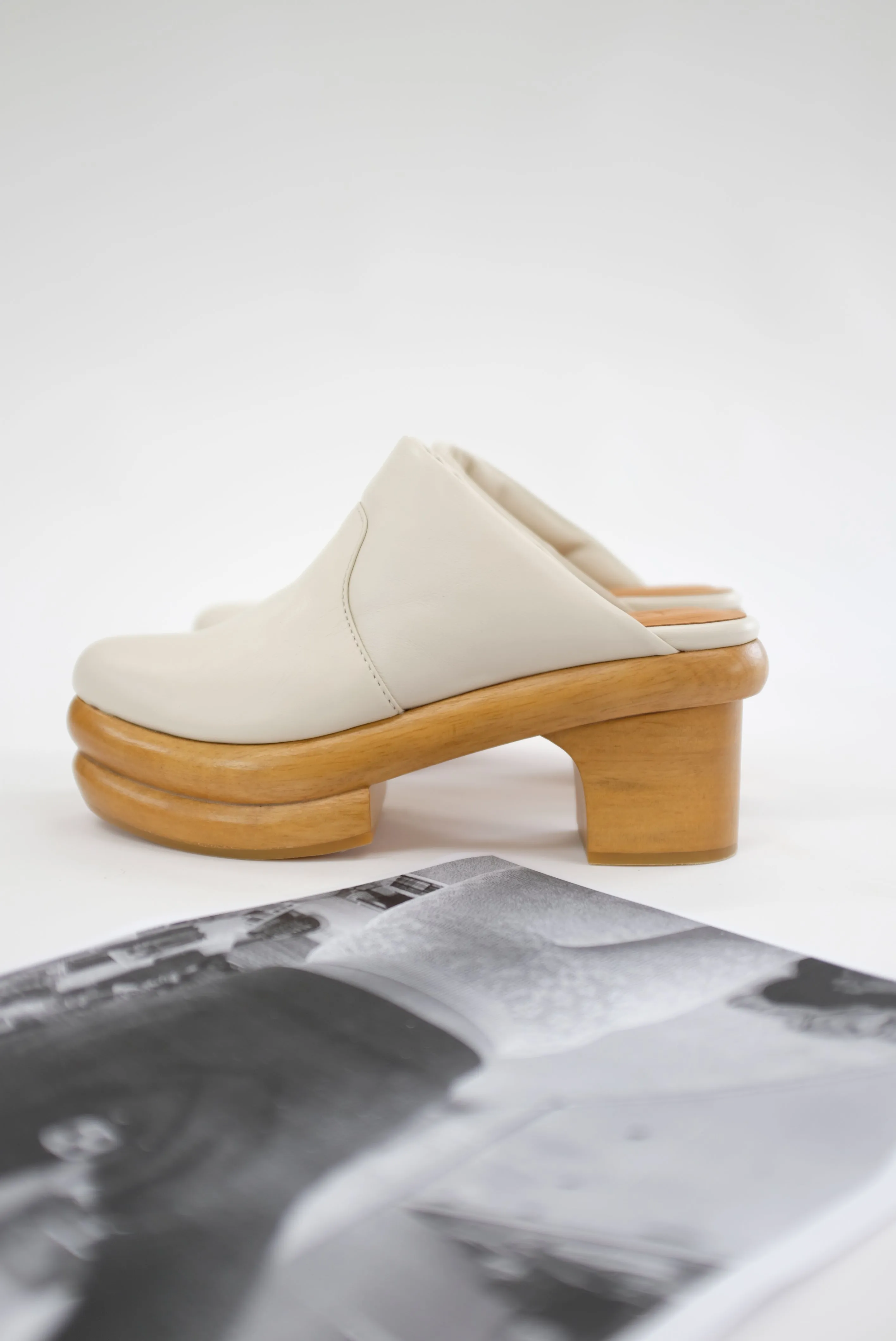 Beklina Sedia Clog Off White sold by Beklina