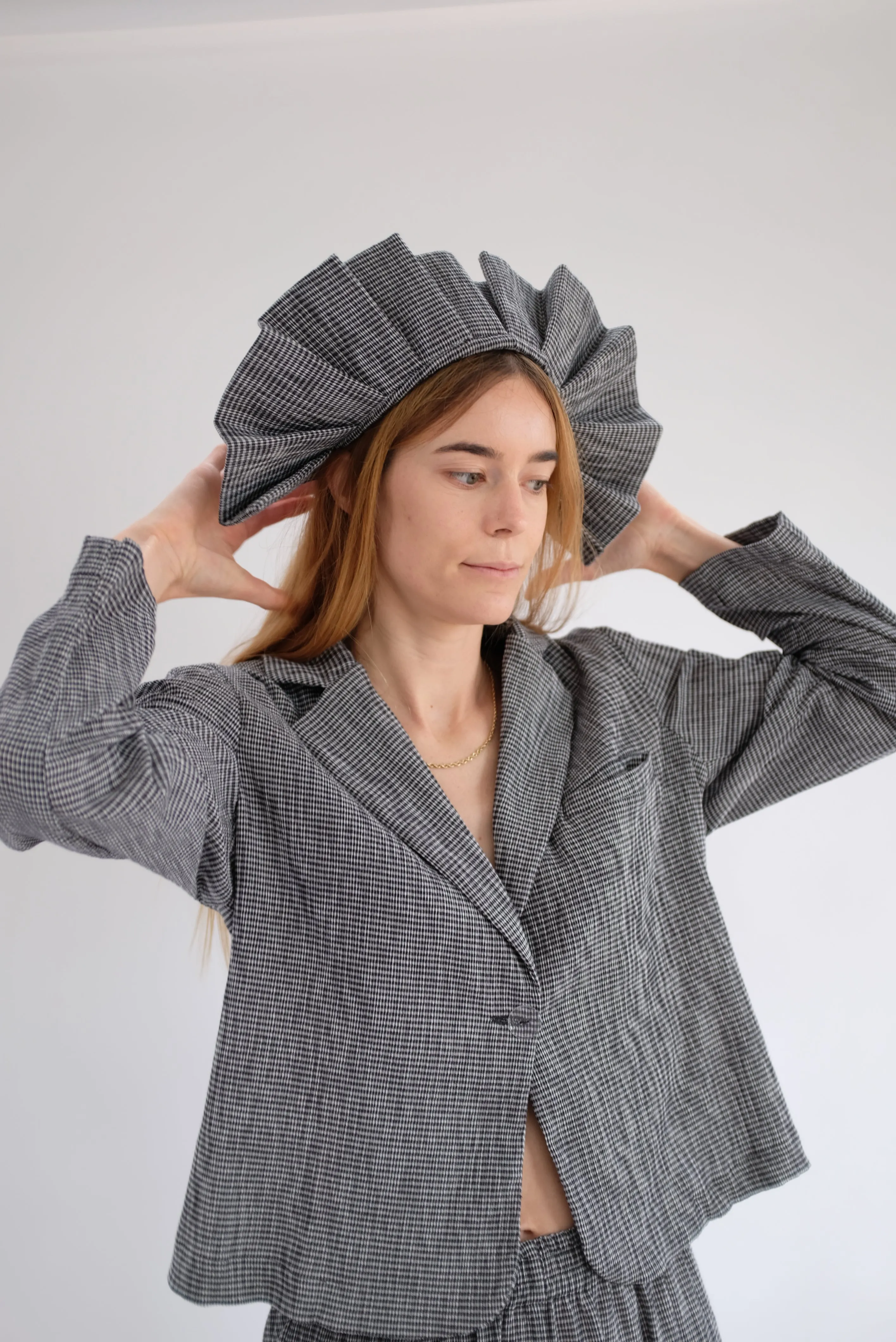 Beklina Mia Blazer Plaid Black sold by Beklina product image thumbnail 5