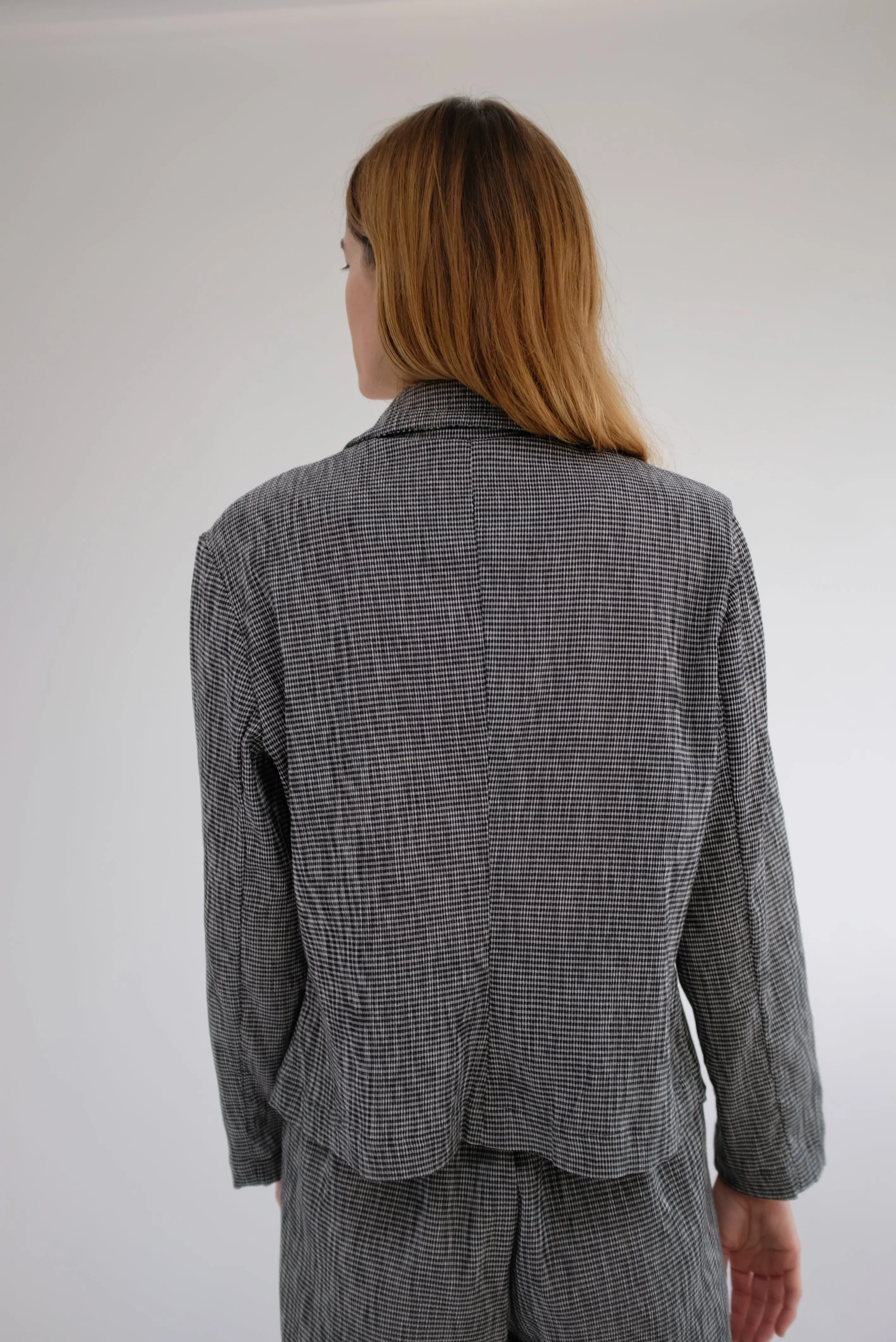 Beklina Mia Blazer Plaid Black sold by Beklina product image thumbnail 4