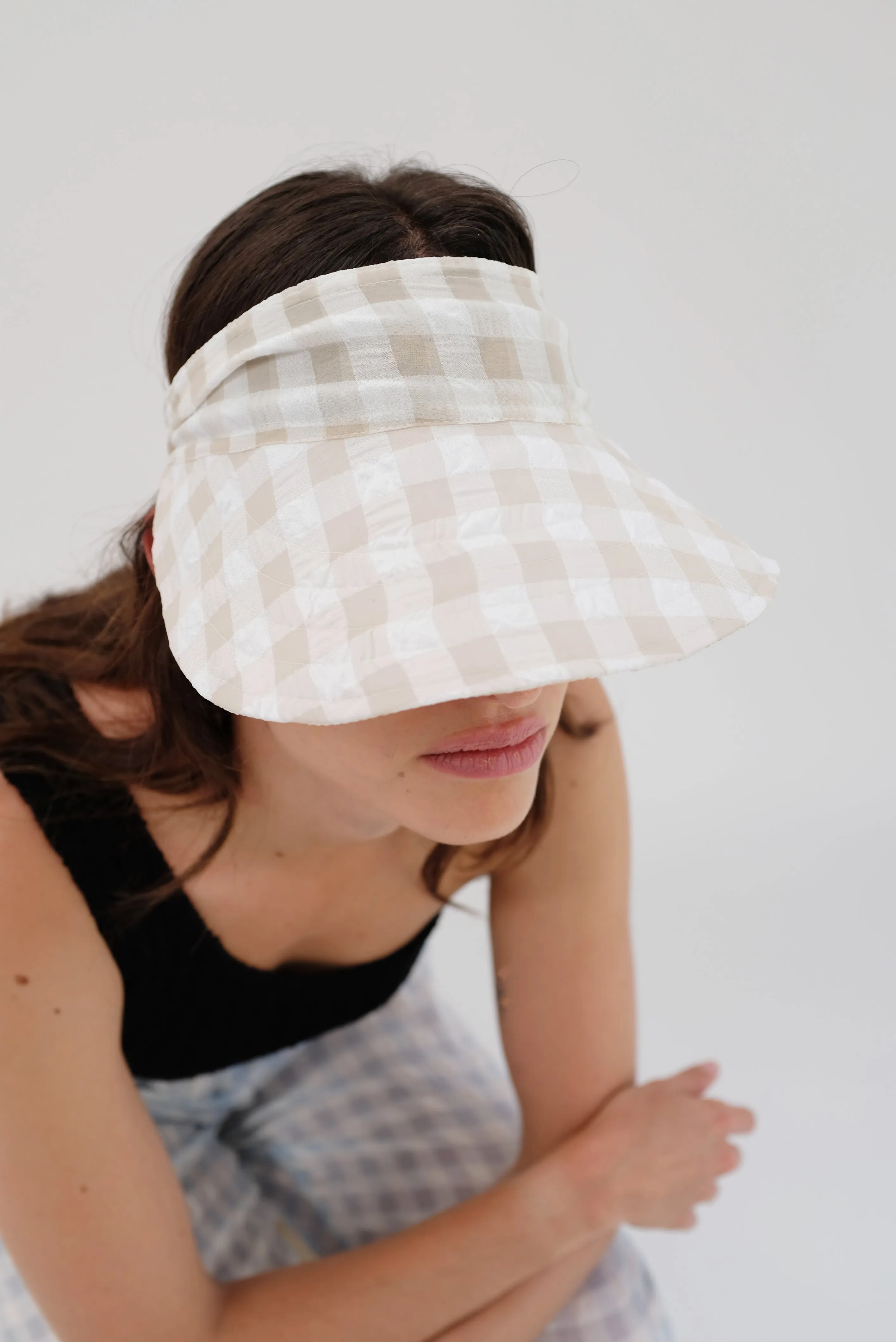 Beklina Tie Visor Nut Gingham sold by Beklina product image thumbnail 2