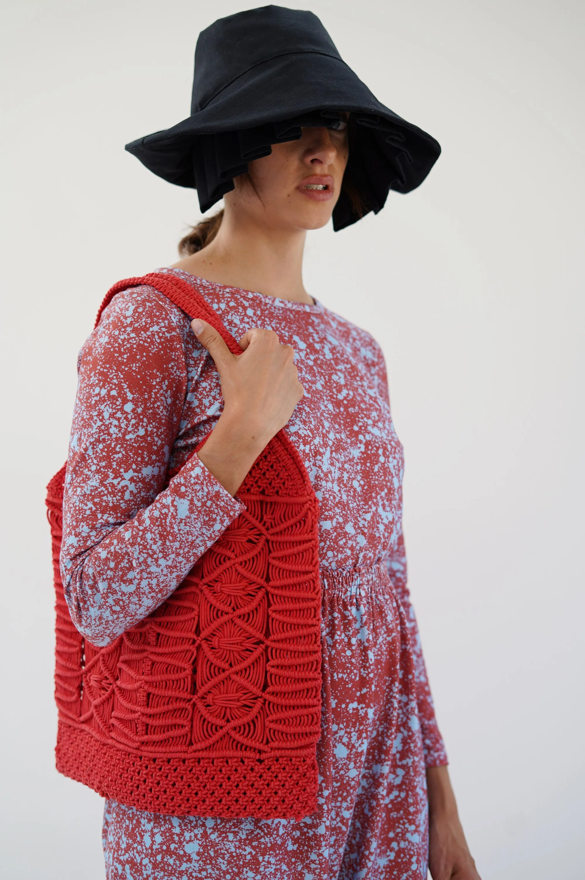 Beklina Layered Pleat Hat Black sold by Beklina product image thumbnail 4