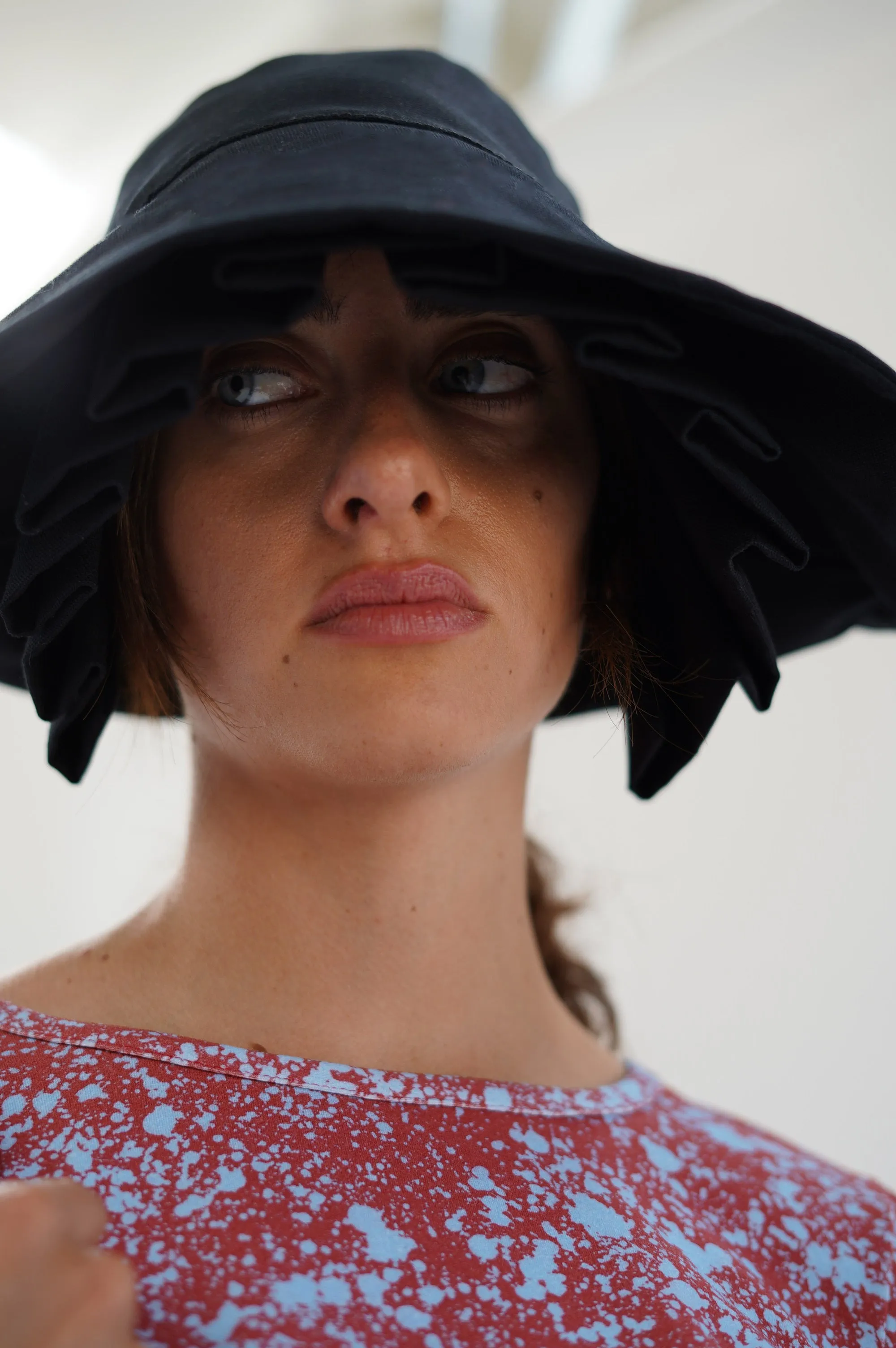 Beklina Layered Pleat Hat Black sold by Beklina product image thumbnail 3