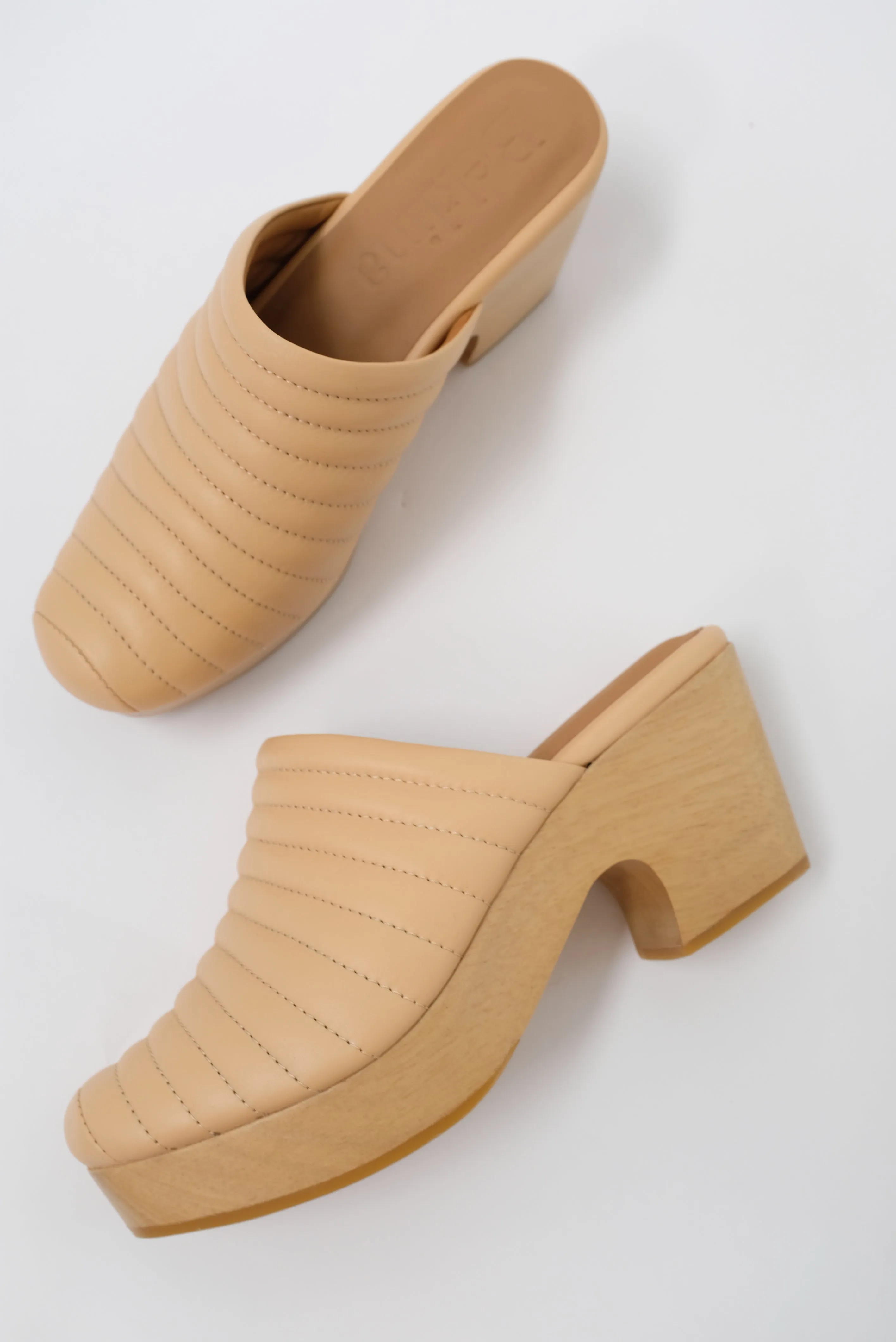 Beklina Ribbed Clog Pretzel sold by Beklina