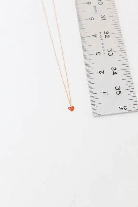 French Enameled Heart Pendant sold by Beklina