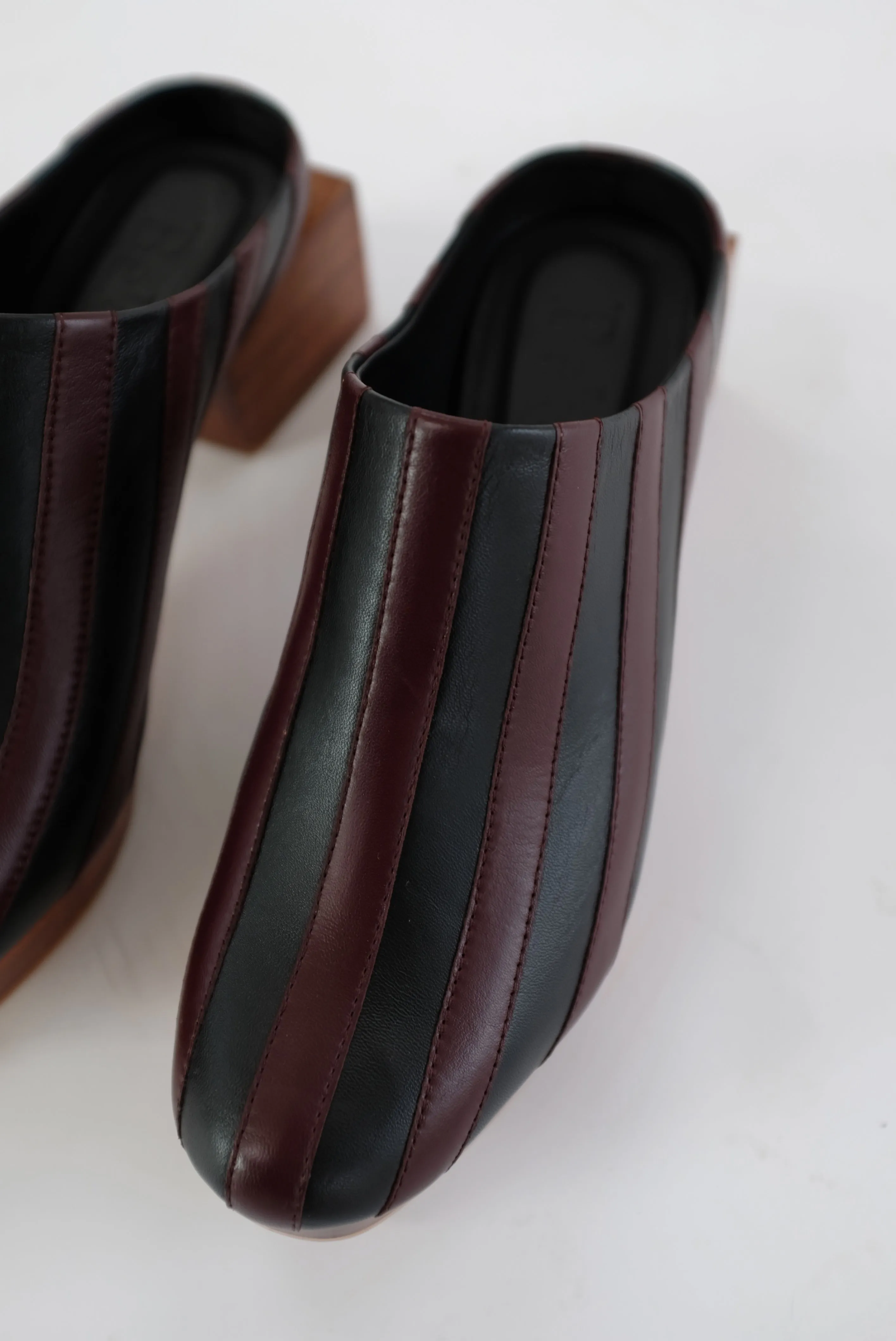 Beklina Matisse Platform Mules Black/Umber sold by Beklina product image thumbnail 4