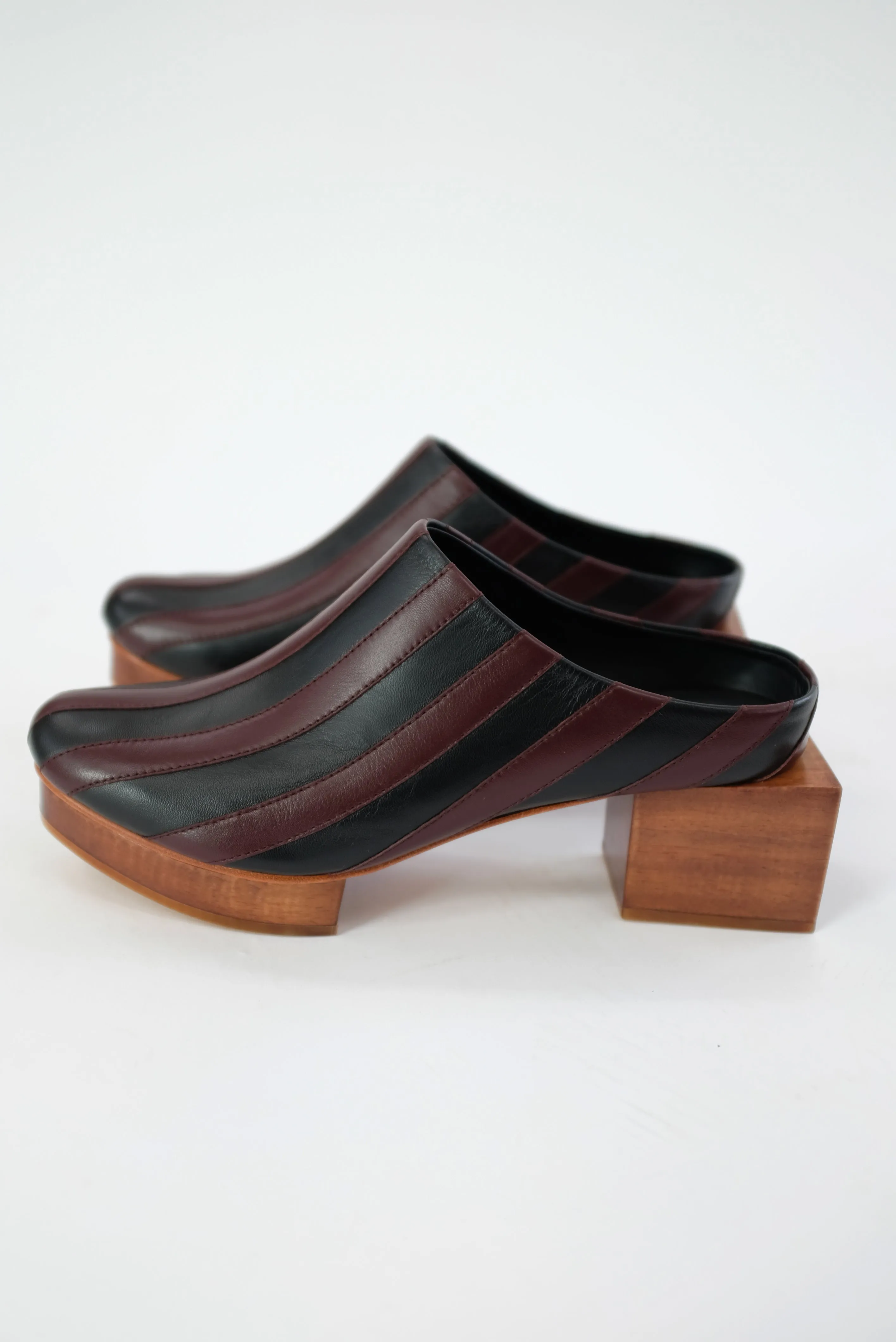 Beklina Matisse Platform Mules Black/Umber sold by Beklina product image thumbnail 3