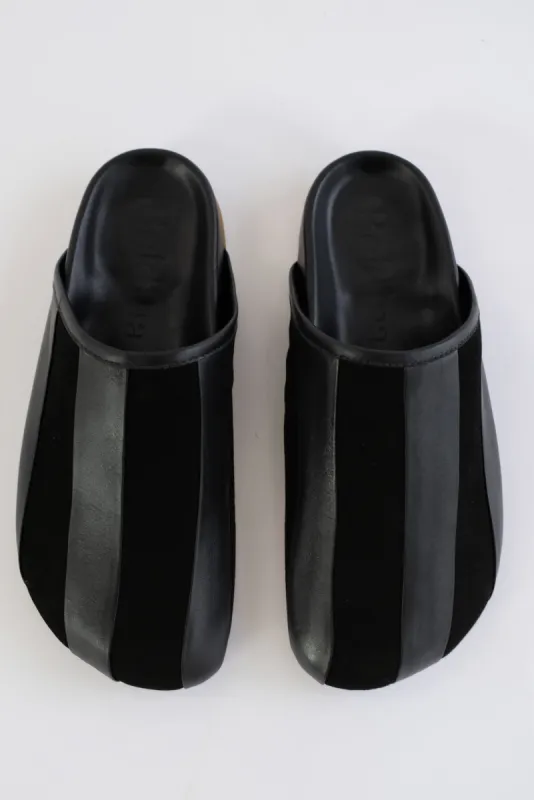 Beklina Gubi Mules Black sold by Beklina