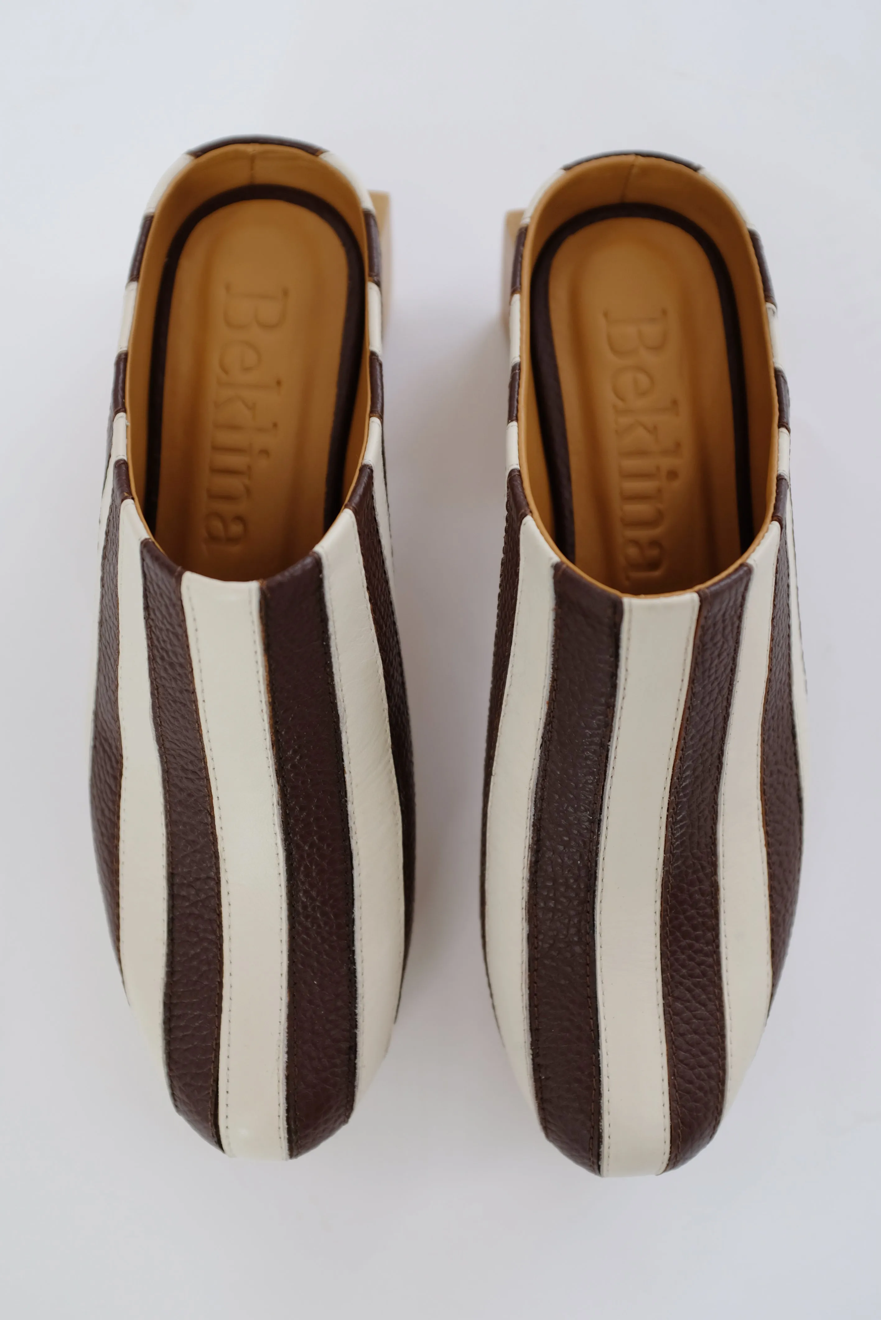 Beklina Matisse Platform Mules Off White/Castagna sold by Beklina product image thumbnail 2