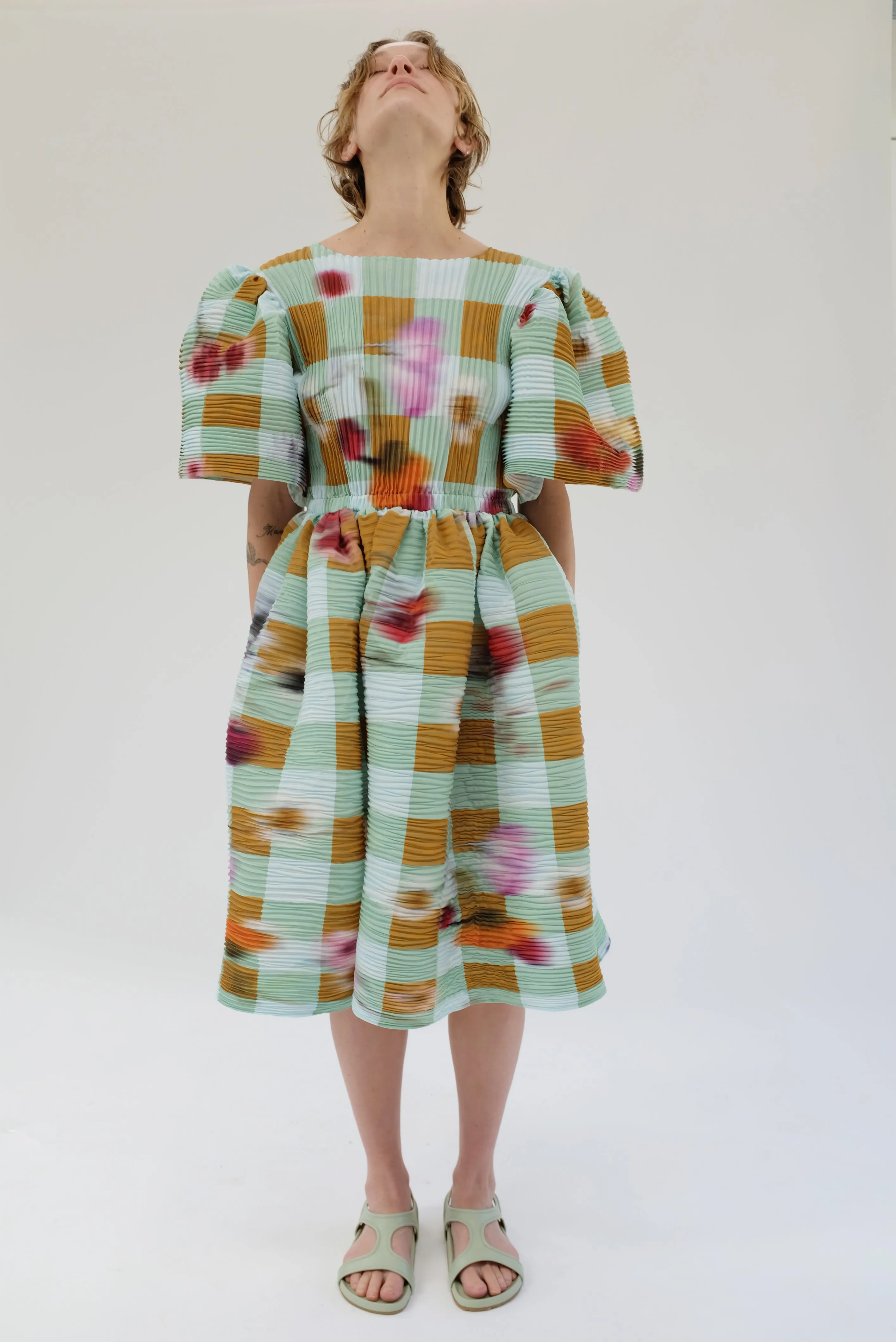 Julia Heuer Handpleated Swani Dress Sven sold by Beklina product image thumbnail 5