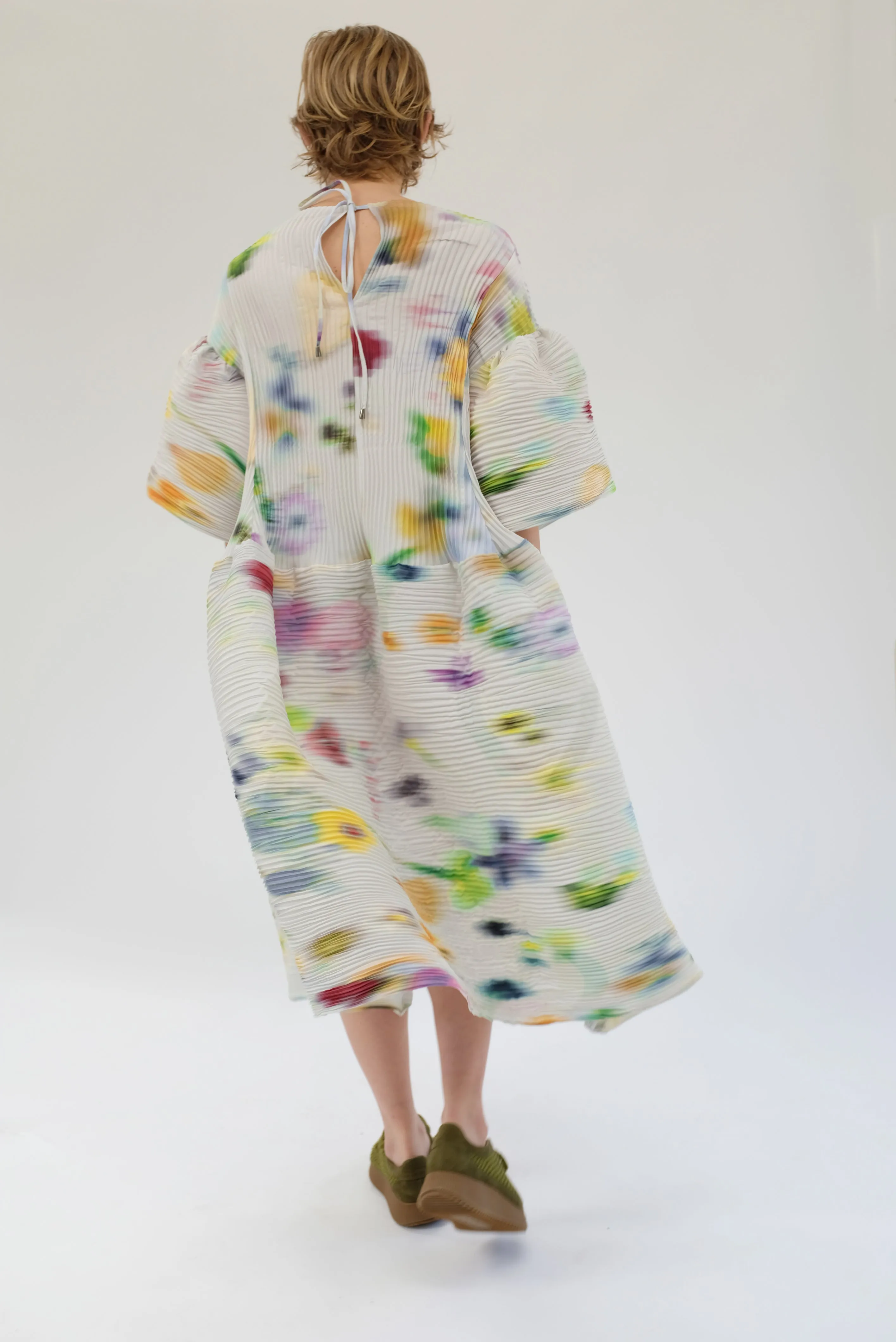 Julia Heuer Handpleated Thekla Dress Mayu sold by Beklina product image thumbnail 4