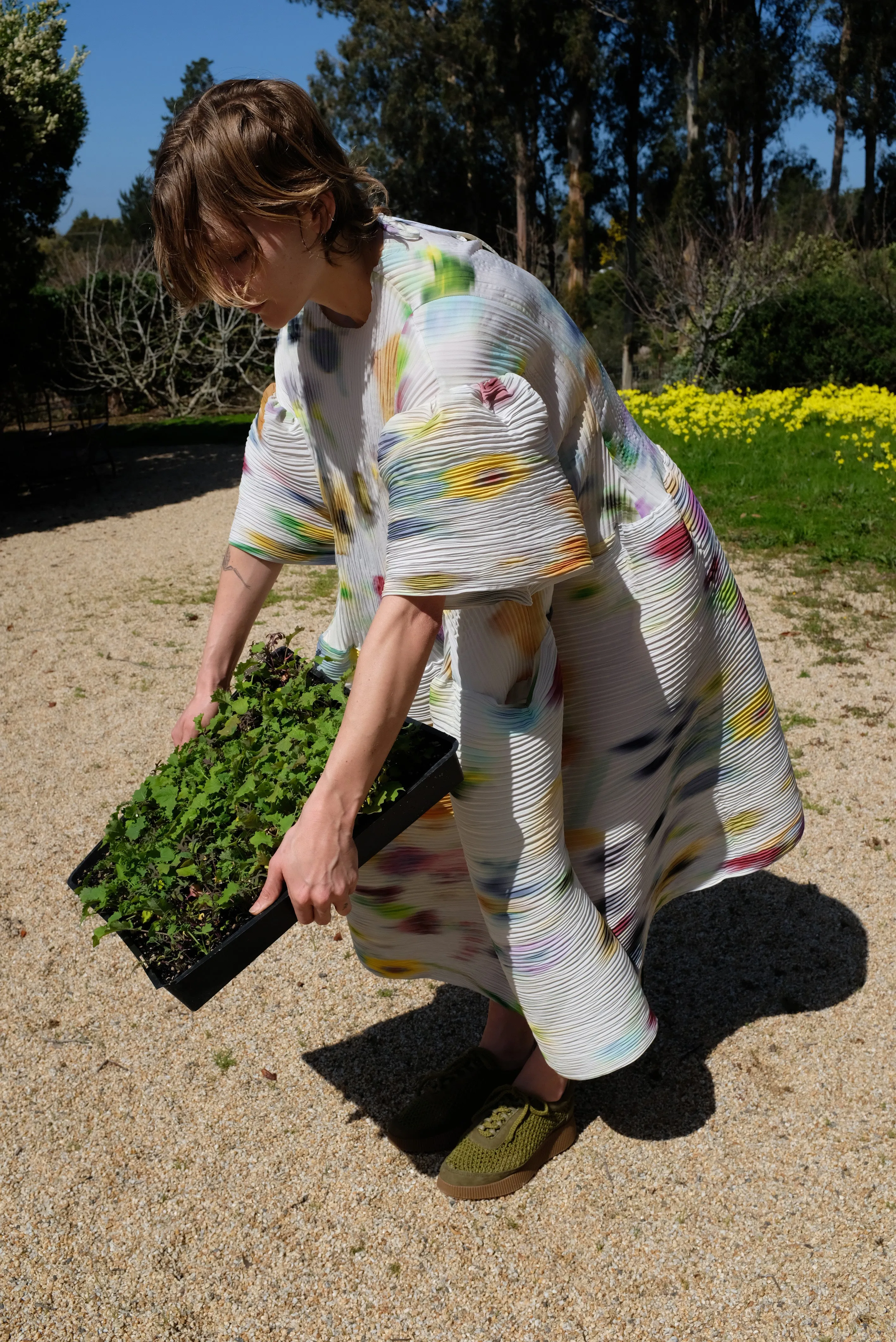 Julia Heuer Handpleated Thekla Dress Mayu sold by Beklina product image thumbnail 2