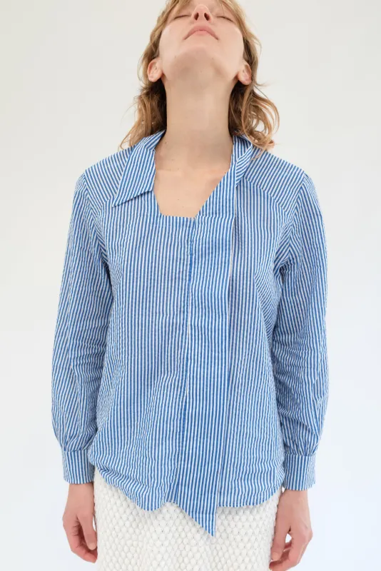 Beklina Deco Blouse Striped Blue sold by Beklina