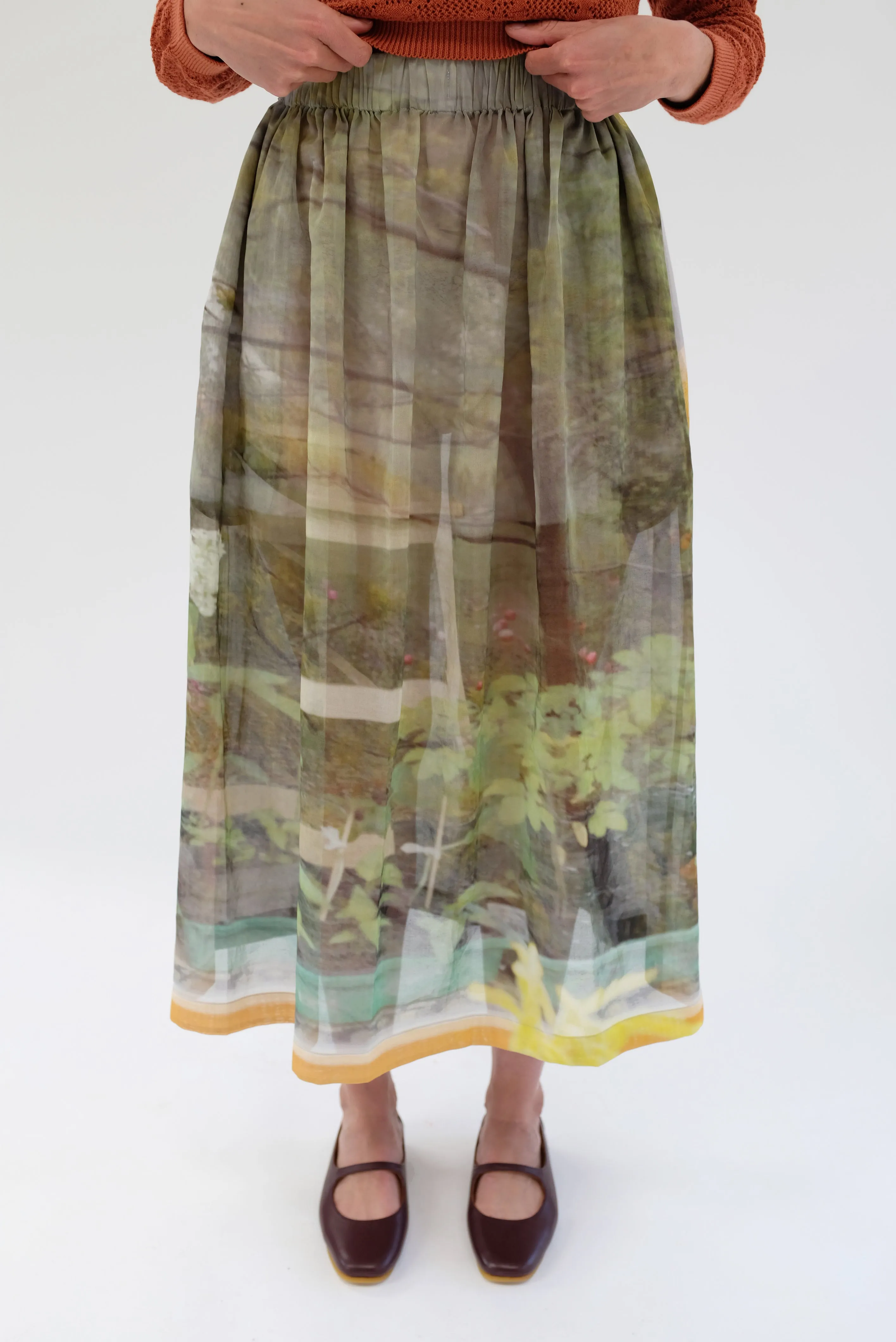 Anntian Wide Skirt Print T sold by Beklina