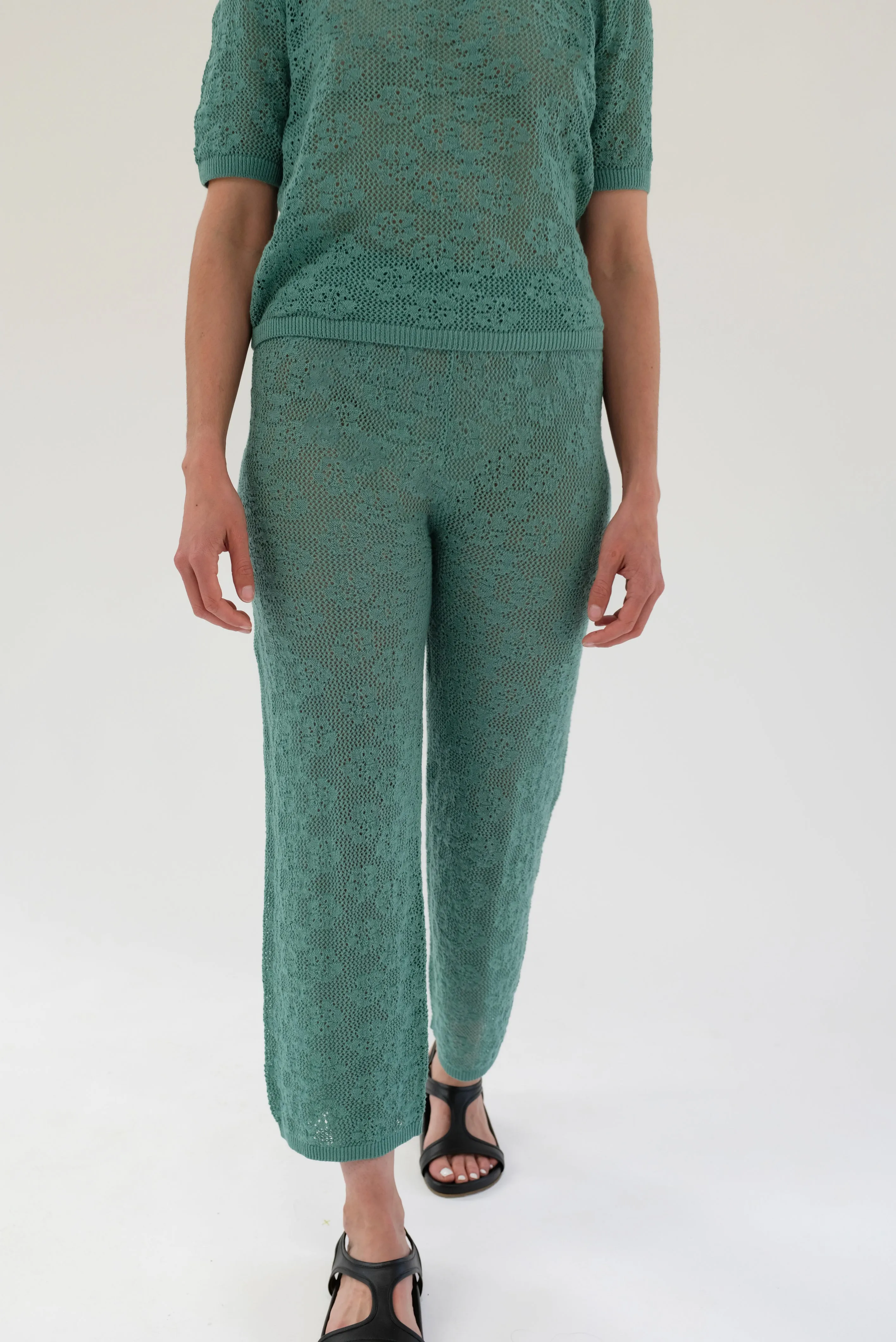 Beklina Lace Trouser Eucalyptus sold by Beklina