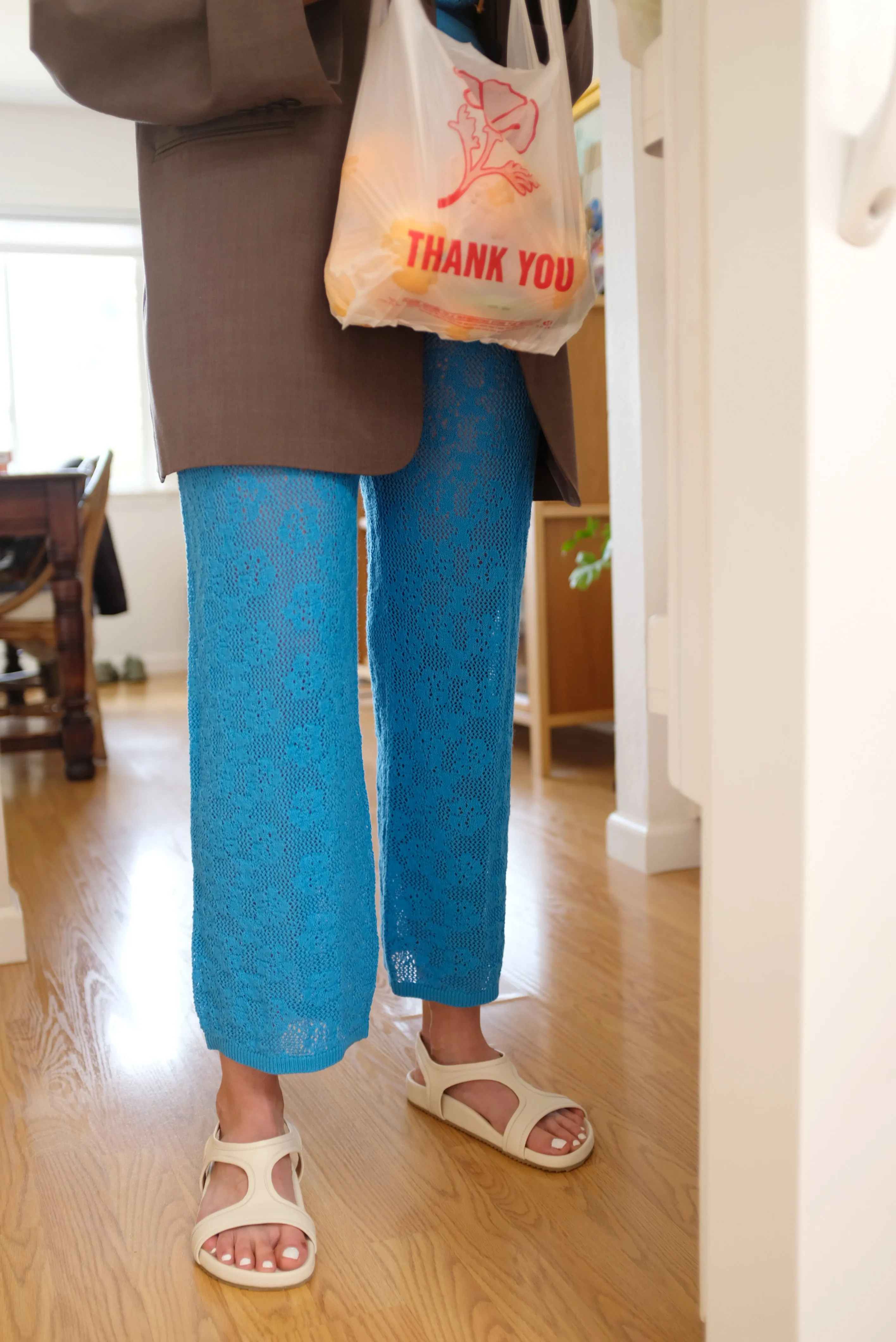 Beklina Lace Trouser Parrot sold by Beklina