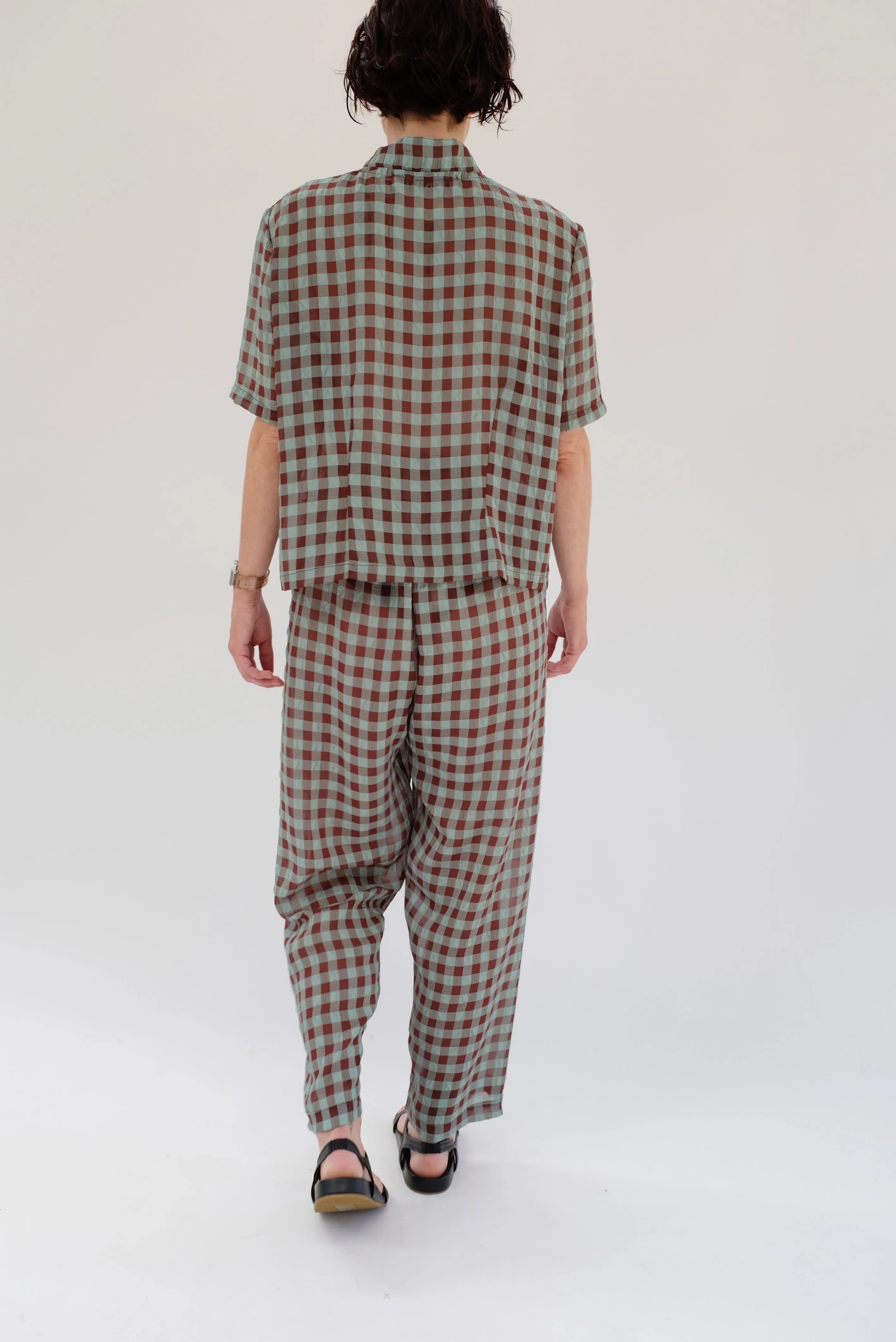 Beklina Basic Pant Mint/Terra Gingham sold by Beklina product image thumbnail 4