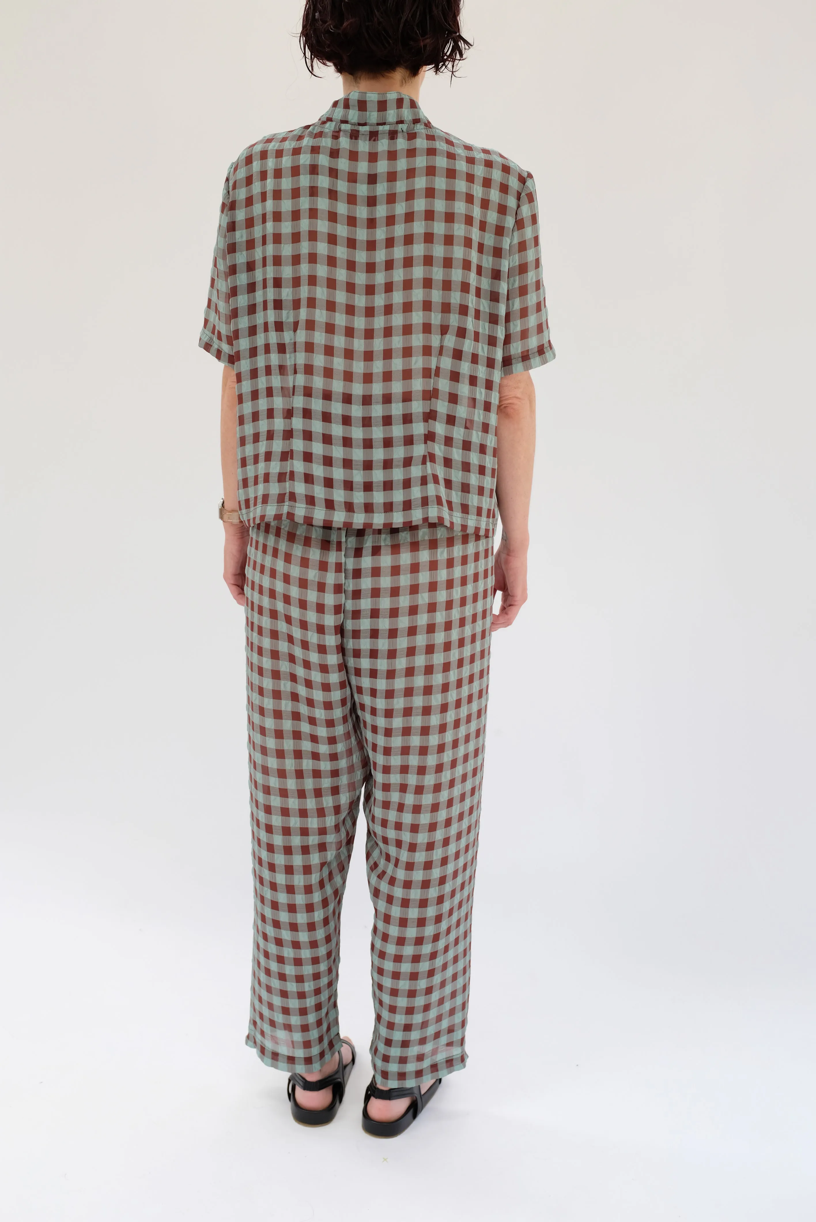 Beklina Basic Pant Mint/Terra Gingham sold by Beklina product image thumbnail 2