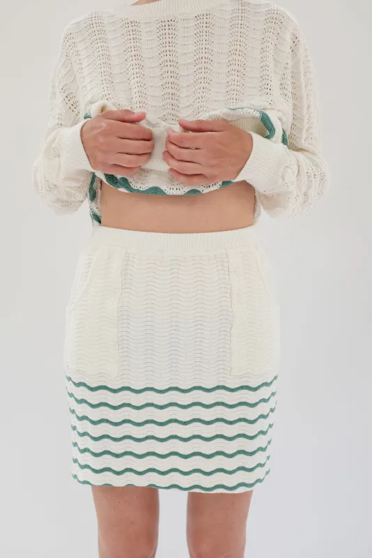 Beklina Beach Skirt White Ice sold by Beklina