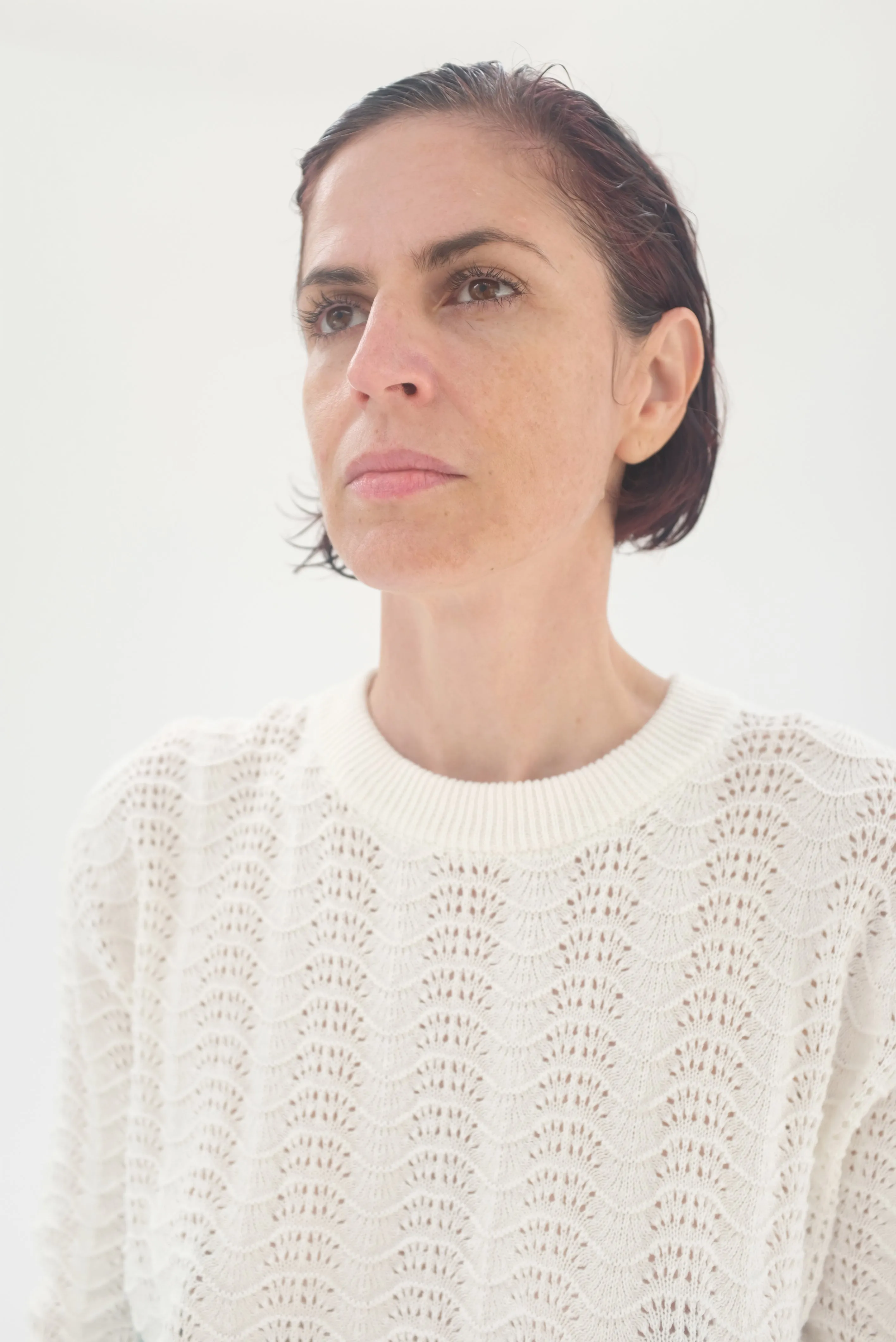 Beklina Angata Oversized Cotton Crew White Ice sold by Beklina product image thumbnail 4